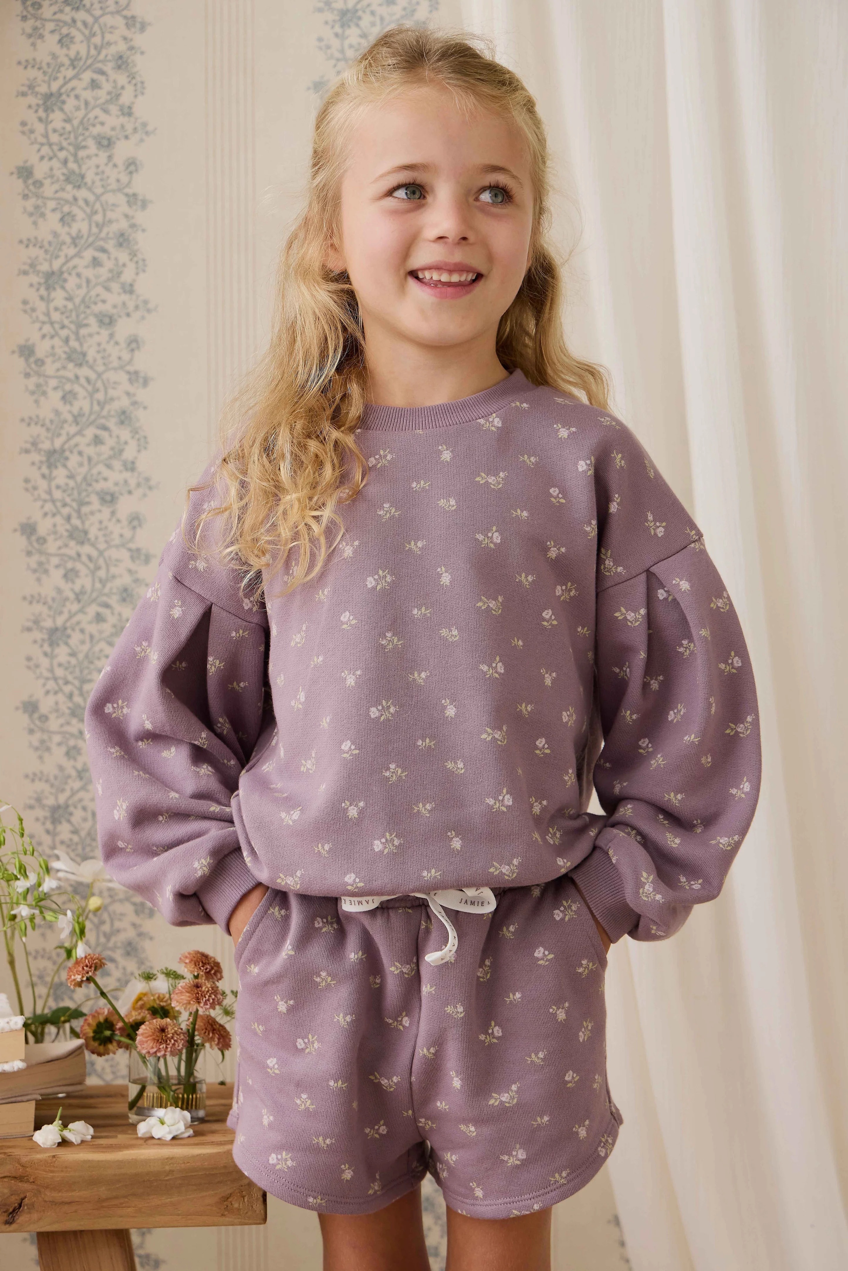 【預購】JAMIE KAY -Organic Cotton Elara Sweatshirt (Isla Plum)