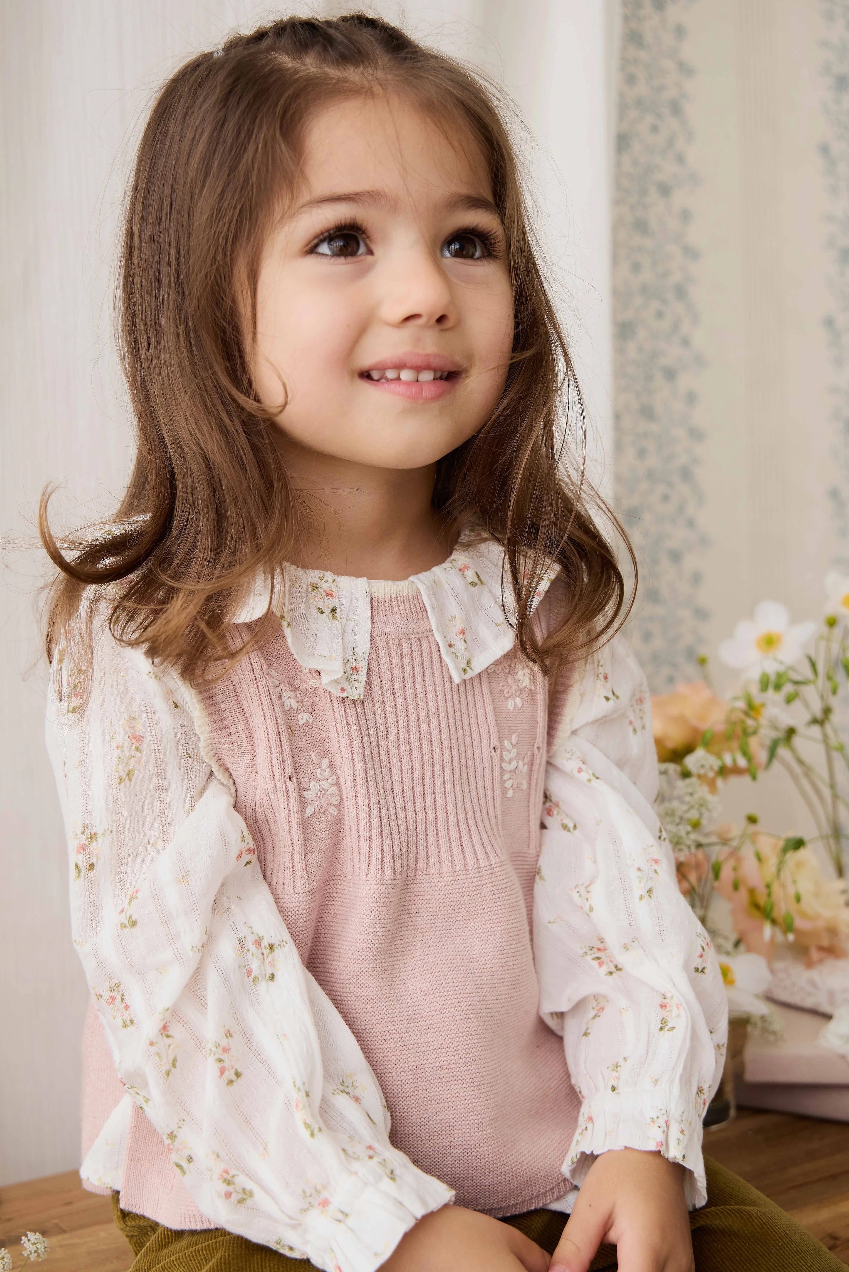 【預購】JAMIE KAY -Abbie Knitted Top (Sweetpea Marle Abbie Flower)