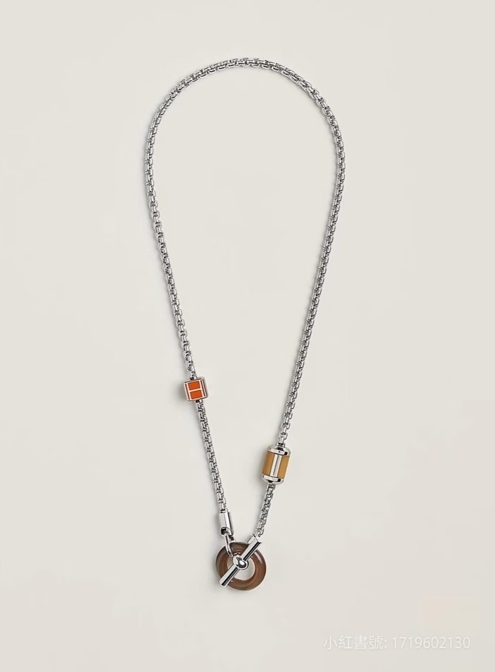 Hermes Meli-Melo necklace BISCUIT/FEU 頸鏈