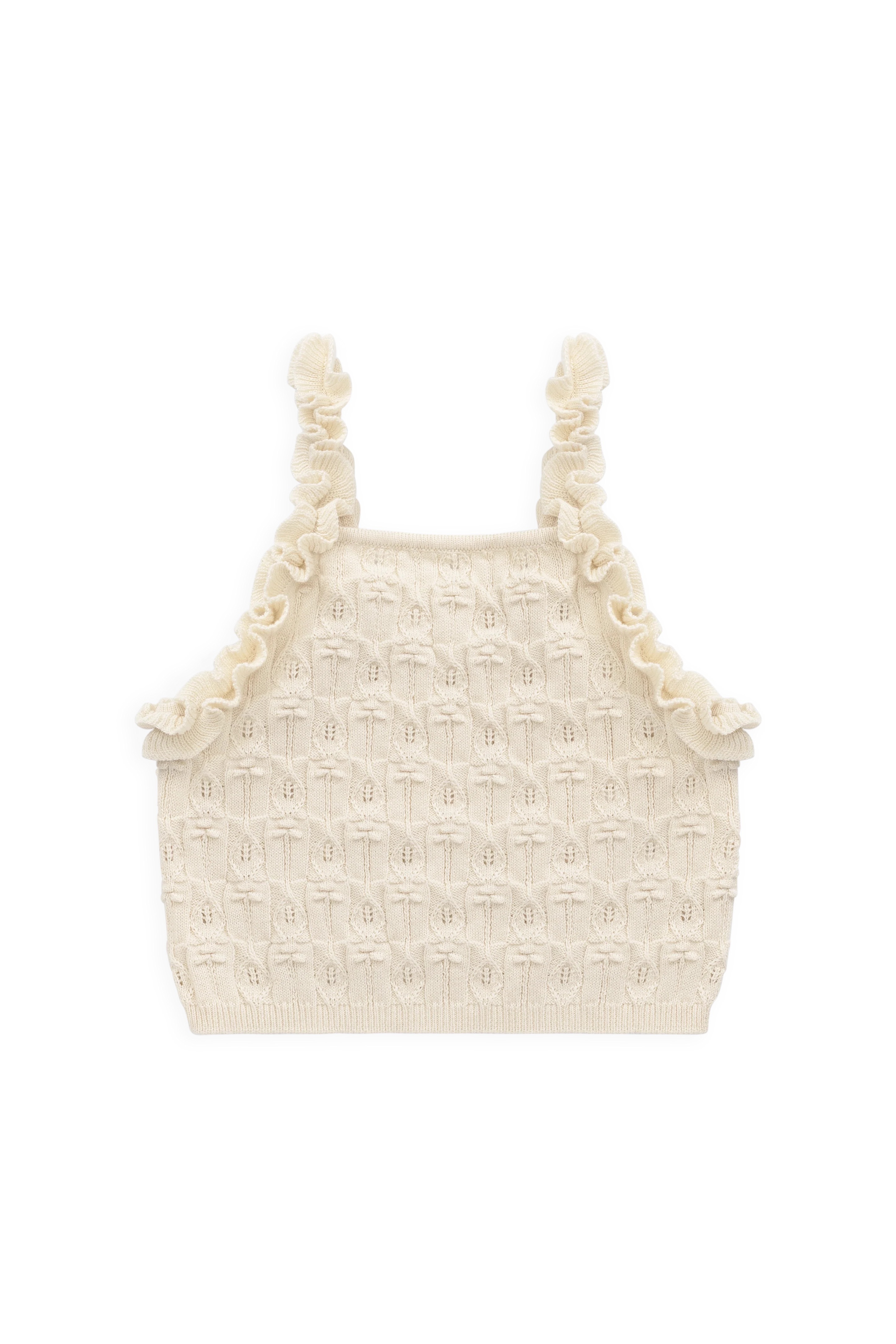 【預購】JAMIE KAY -Sammy Knitted Top (Vanilla)
