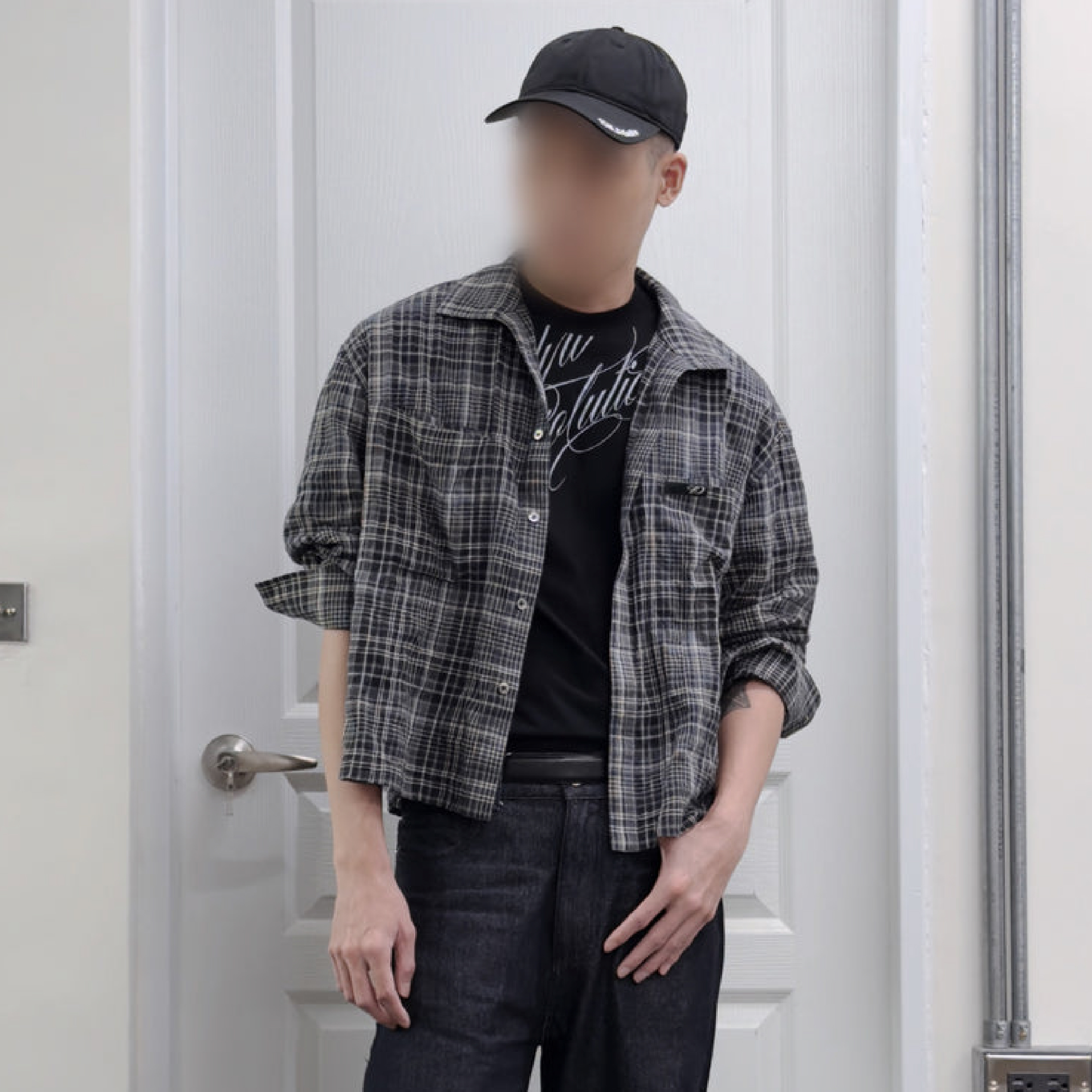 1dyll.assemblag 1ds Sheer-Check Boxy Shirts