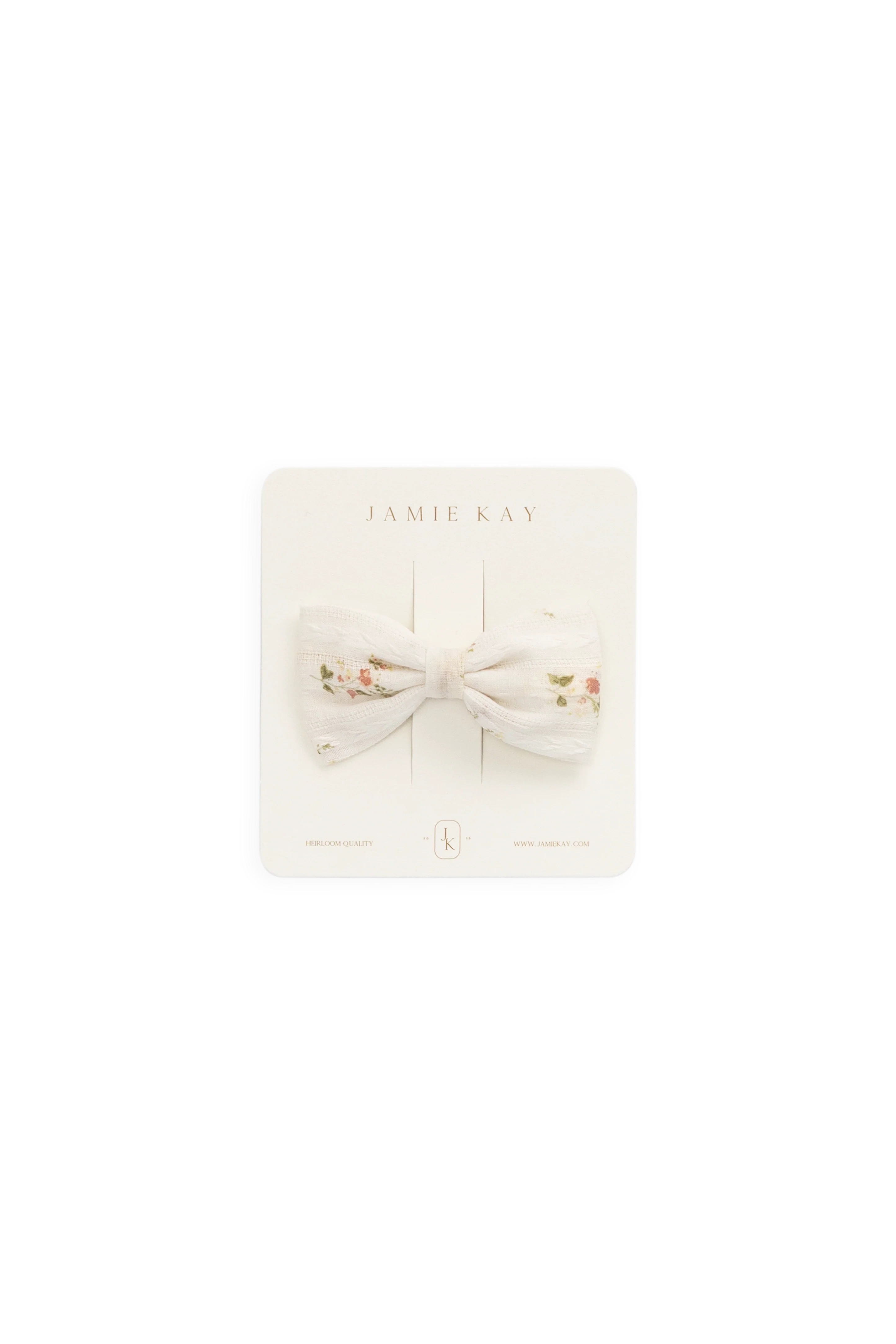 【預購】JAMIE KAY -Organic Cotton Desiree Bow (Josepha Egret)