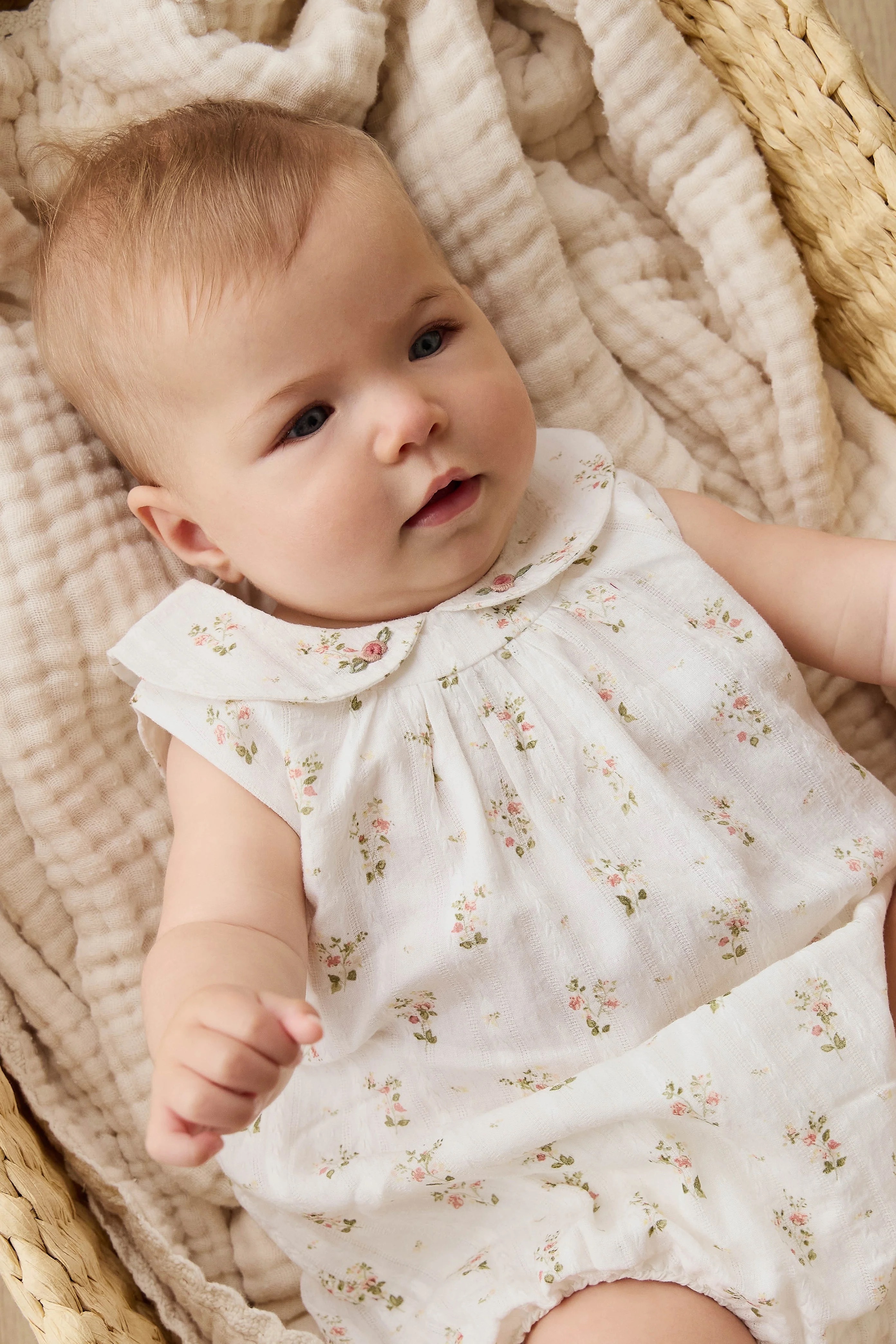 【預購】JAMIE KAY -Organic Cotton Brynlee Playsuit (Josepha Egret)