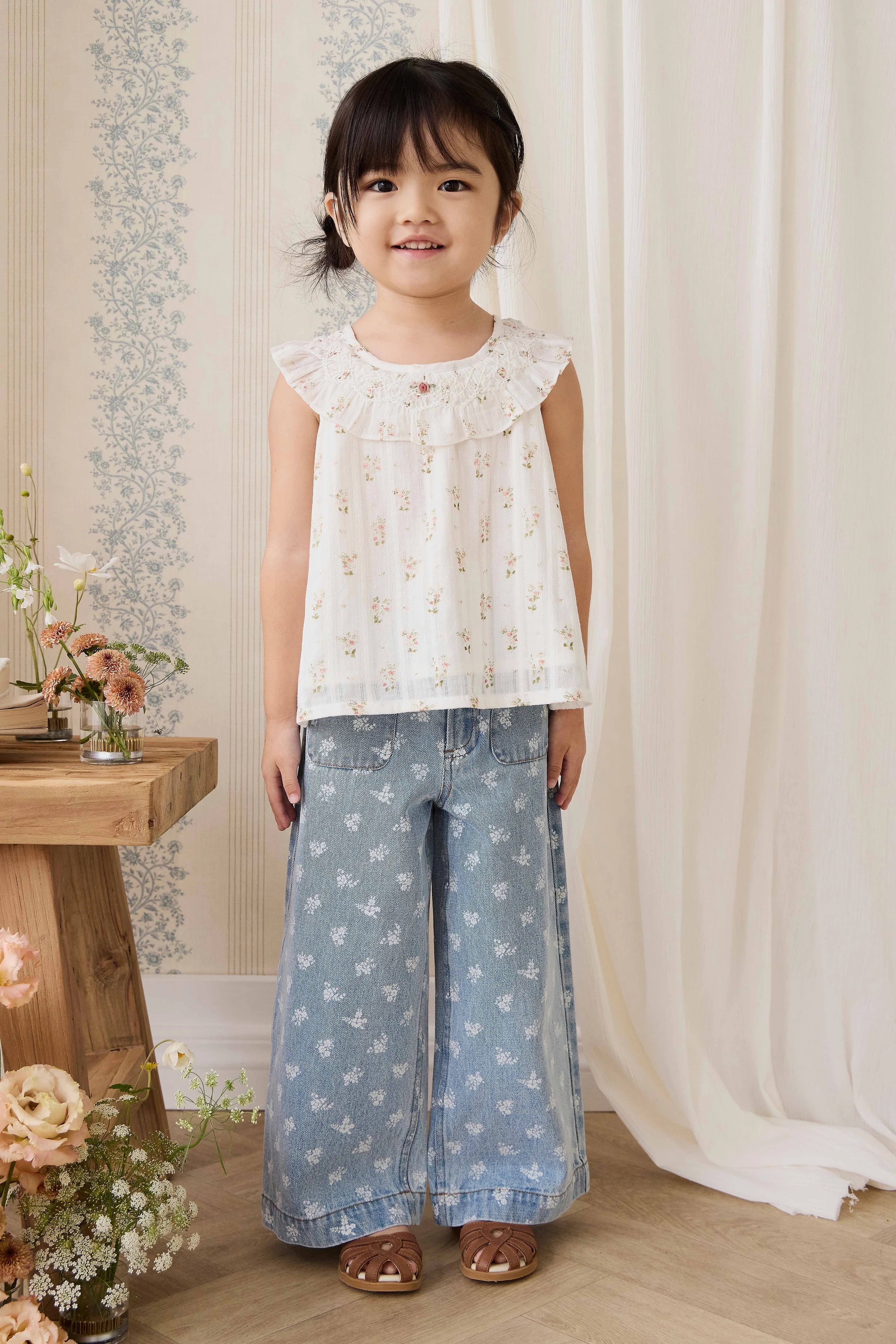 【預購】JAMIE KAY -Organic Cotton Saylor Top (Josepha Egret)