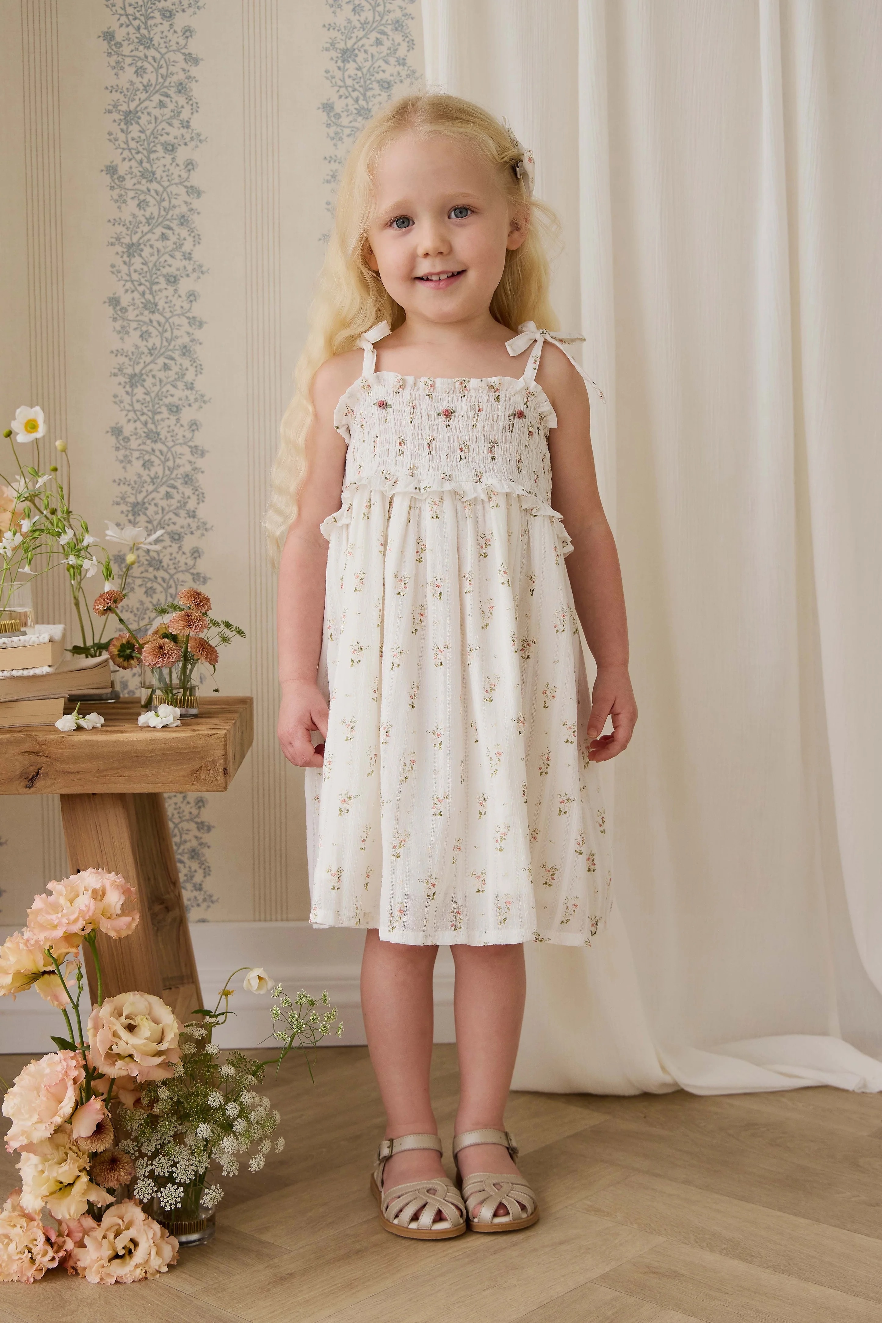 【預購】JAMIE KAY -Organic Cotton Saylor Dress (Josepha Egret)