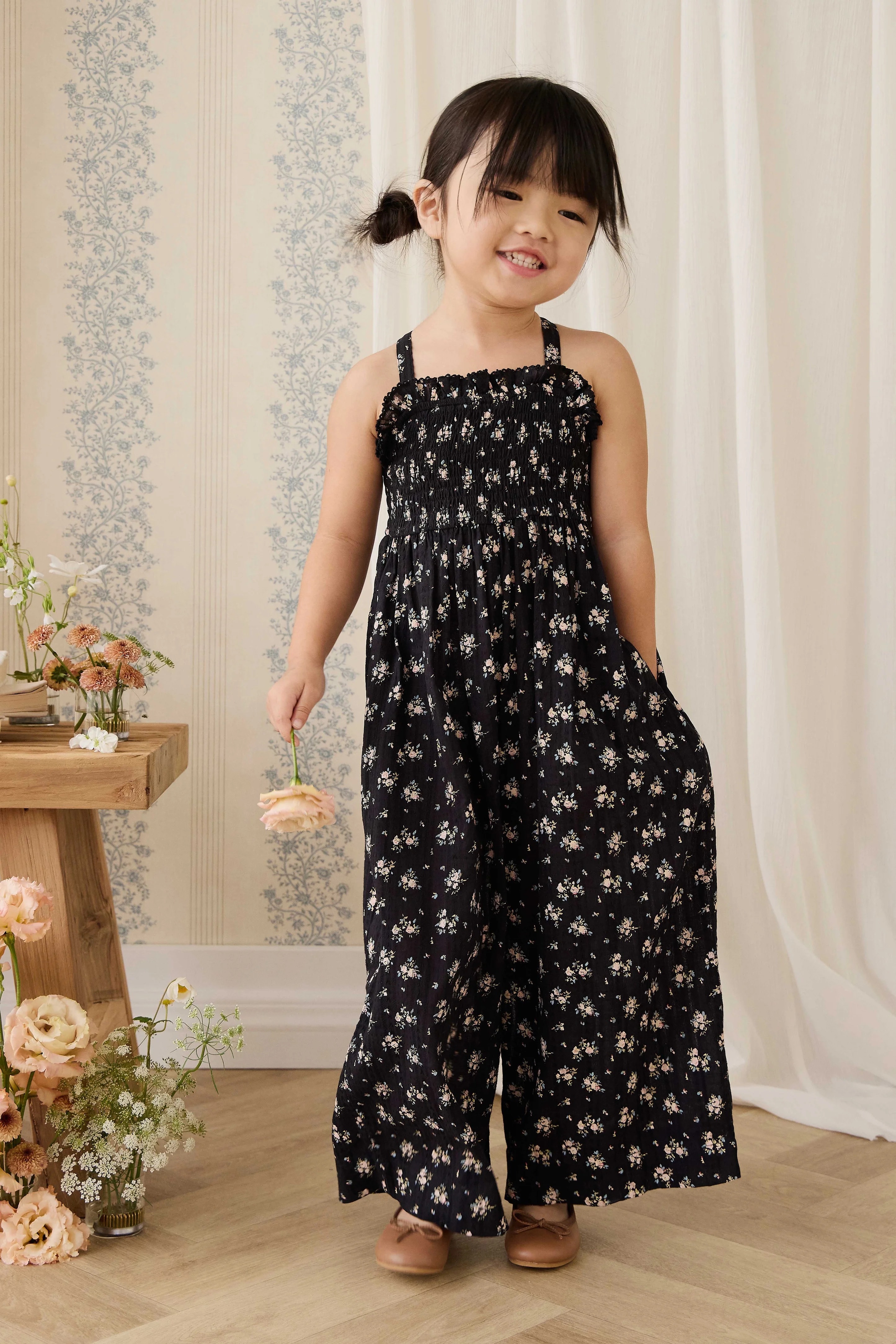 【預購】JAMIE KAY -Organic Cotton Gianna Jumpsuit (Cassie Caviar)