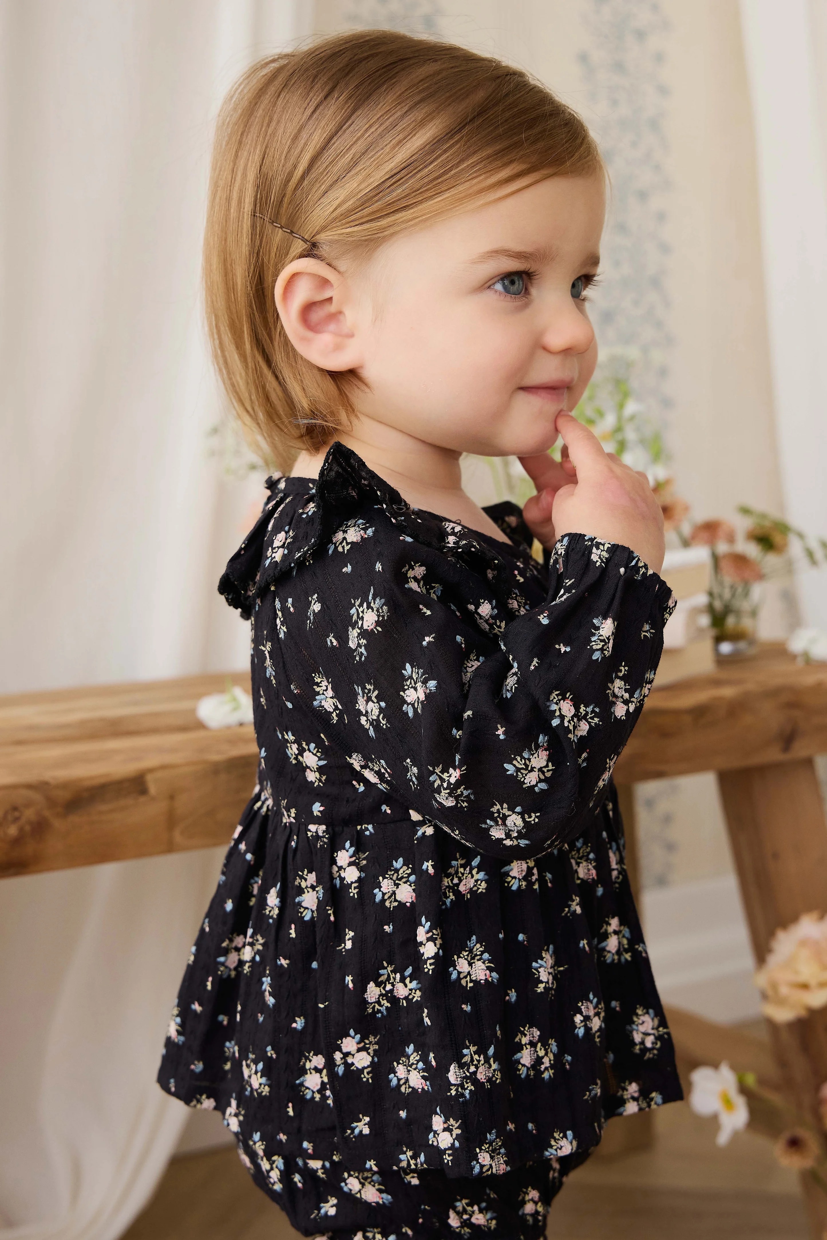 【預購】JAMIE KAY -Organic Cotton Caroline Playsuit (Cassie Caviar)