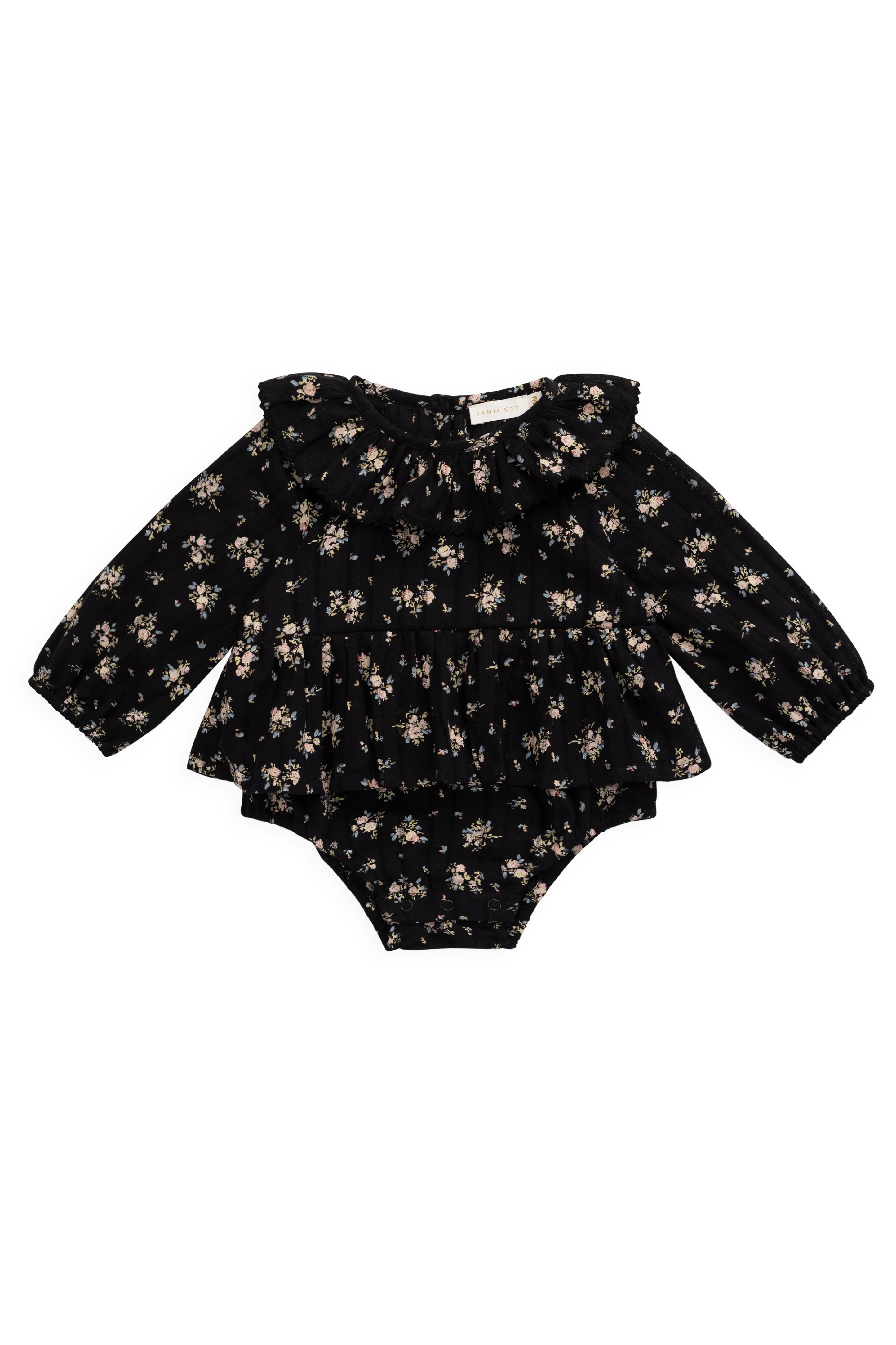 【預購】JAMIE KAY -Organic Cotton Caroline Playsuit (Cassie Caviar)