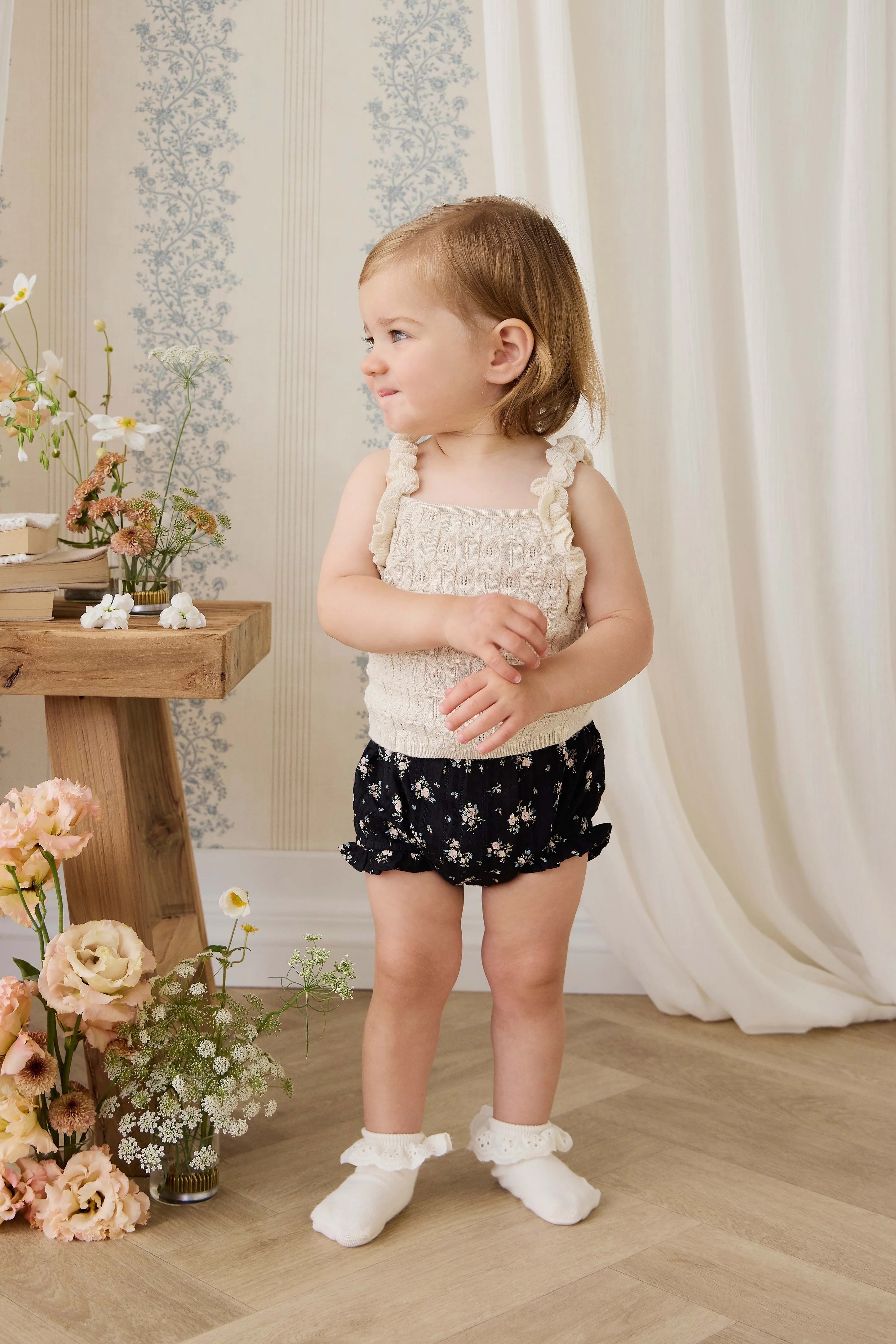 【預購】JAMIE KAY -Organic Cotton Frill Bloomer (Cassie Caviar)
