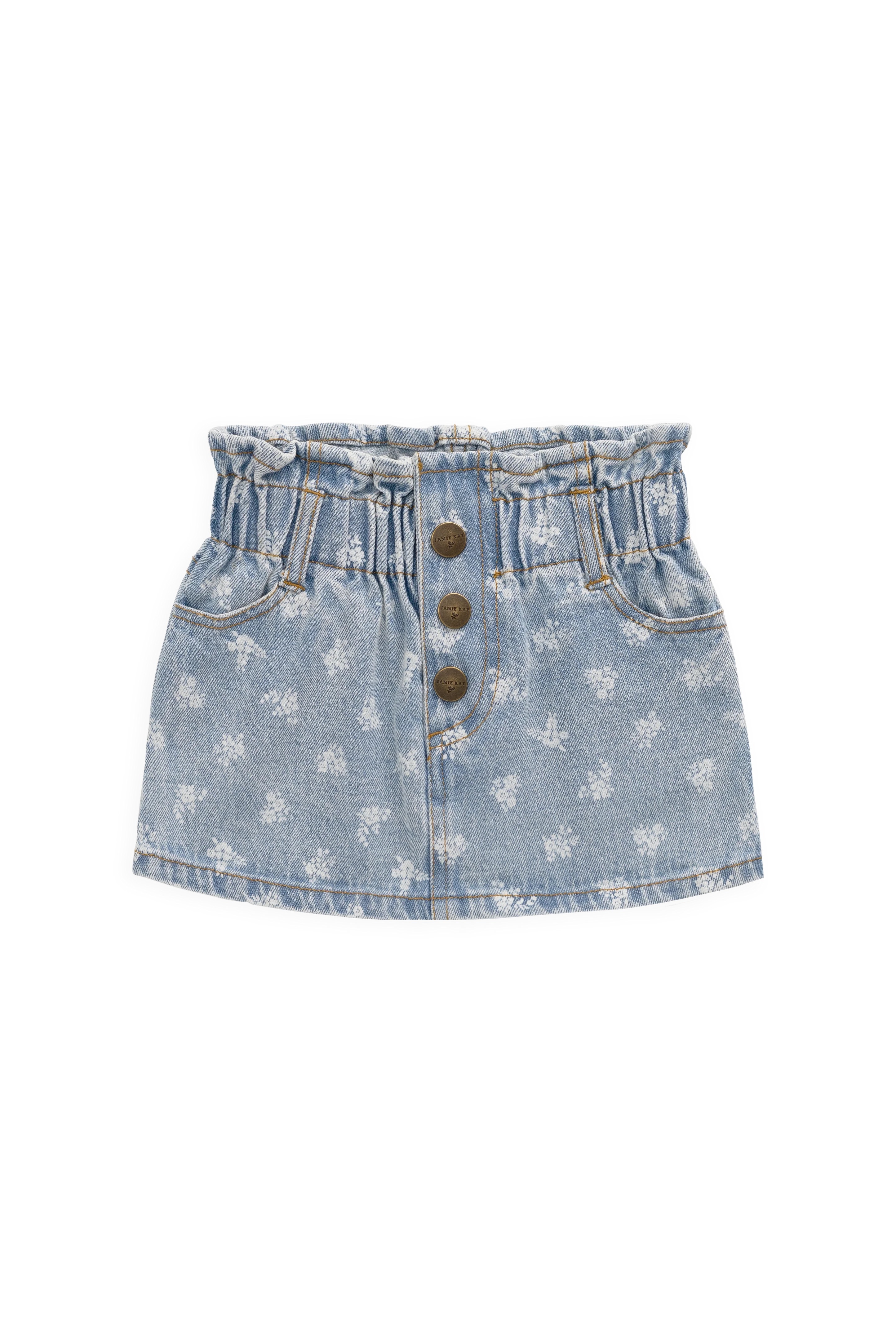 【預購】JAMIE KAY -Brielle Skirt (Tully Floral Denim)