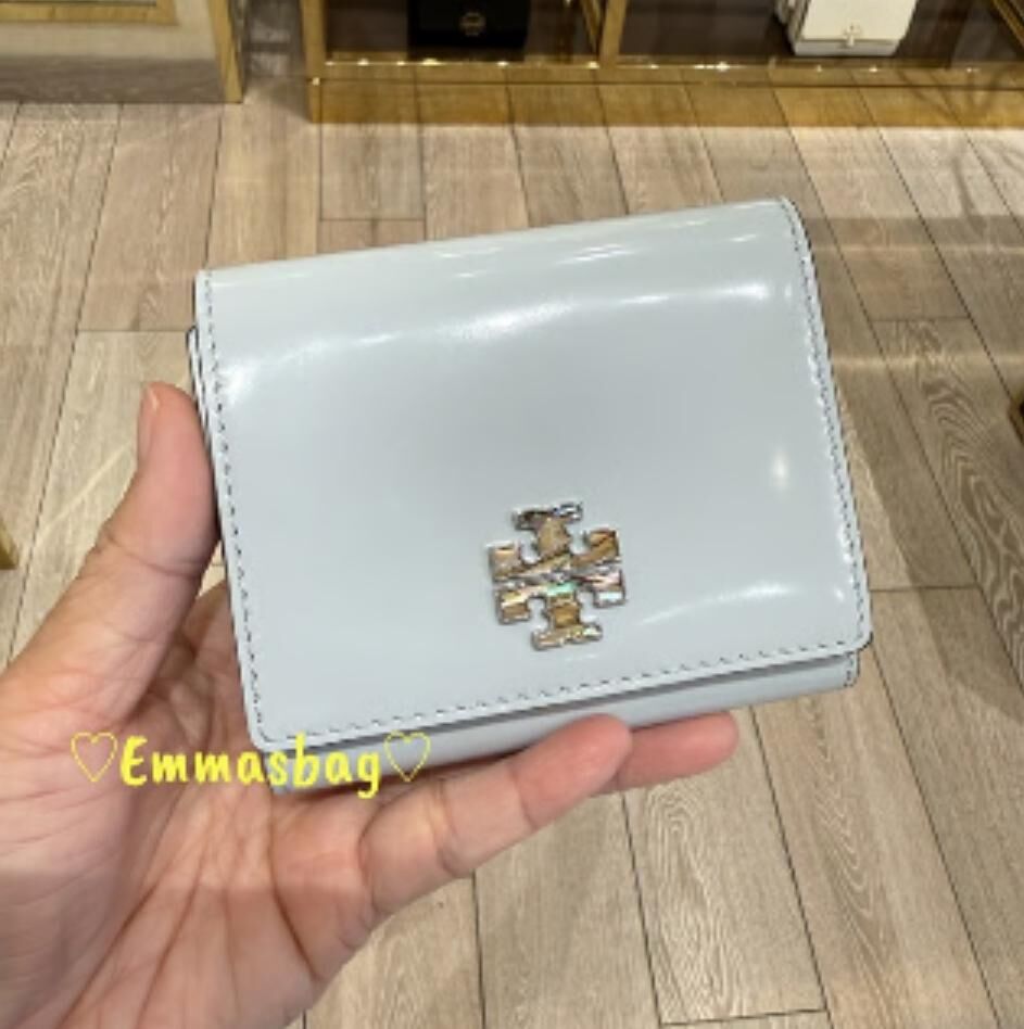 【預購】Tory Burch H0523150 Britten 淺藍色短款銀包
