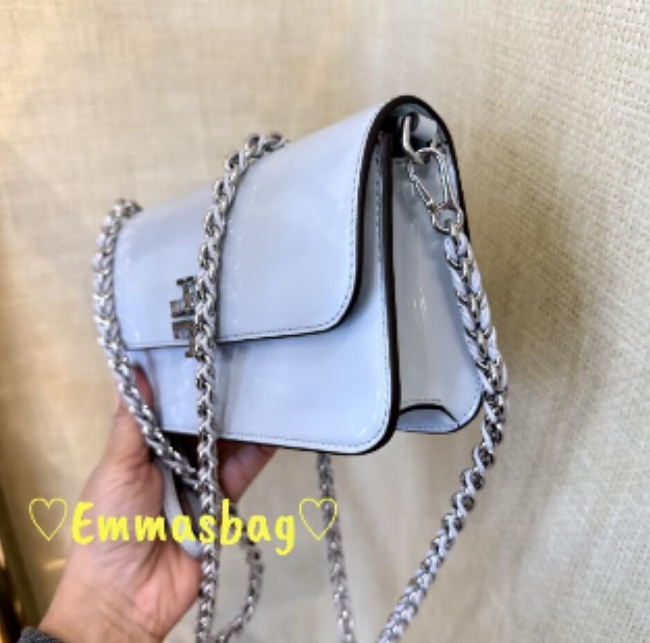 【預購】Tory Burch H0523153 Britten 淺藍色銀包斜孭袋
