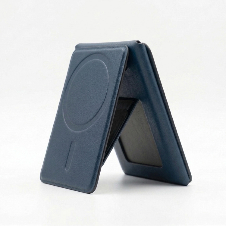 LUCID Refined | Biodegradable Material Magnetic Multi Purpose Stand Wallet for iPhone - Midnight Blue