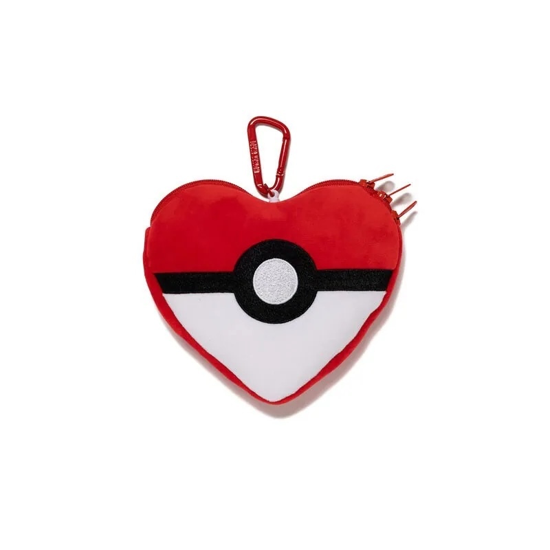 HUMAN MADE x POKEMON 寶可夢 聯名 寶貝球 零錢包 伸縮 卡夾 登山扣