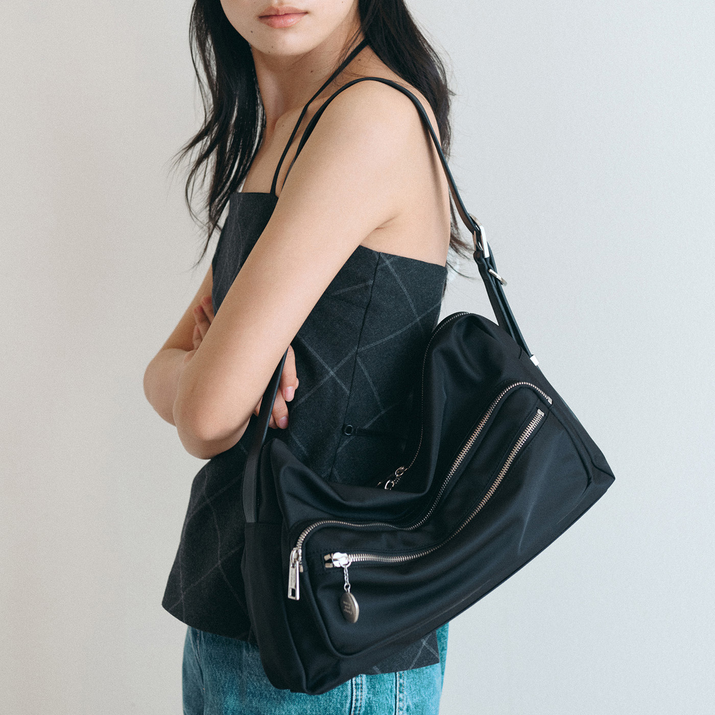 <韓國代購> MUCU AND EBONY BOAT NYLON BAG