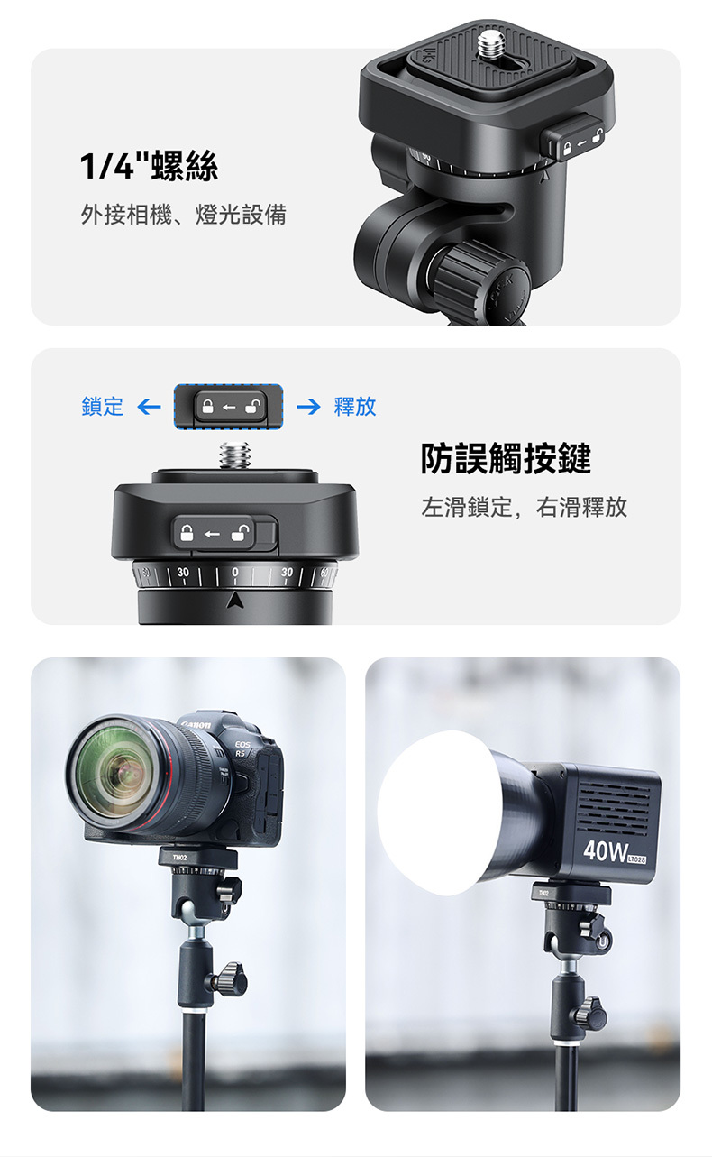 優籃子 Ulanzi TH02 可調角度 燈架轉接雲台 公司貨