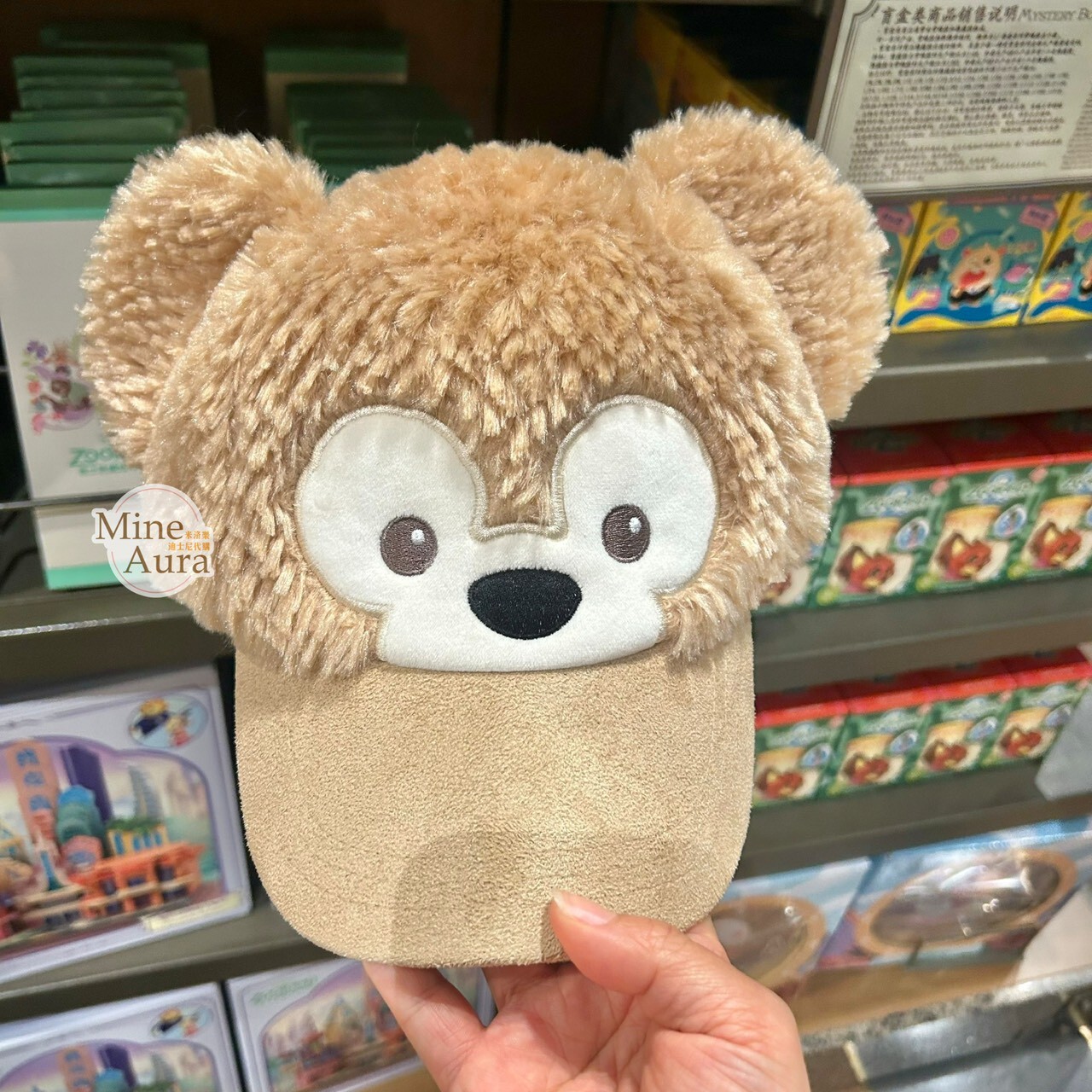 達菲 Duffy 大臉 絨毛 立體耳朵 造型 棒球帽 帽子 -上海迪士尼樂園