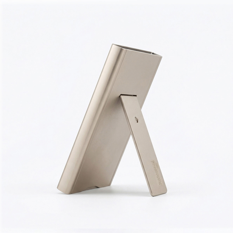 ESSENTIALS | Magnetic Metal Card Protector Stand for iPhone - Titanium Gold