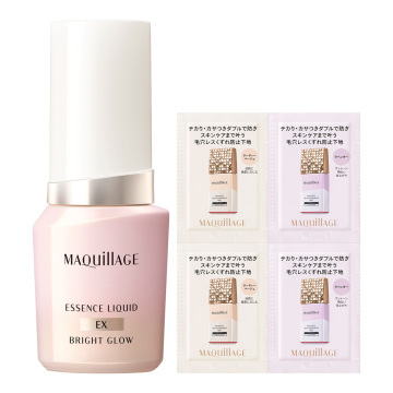 [限定] MAQUILLAGE Essence Liquid EX Bright Glow 白玉精華粉底組合