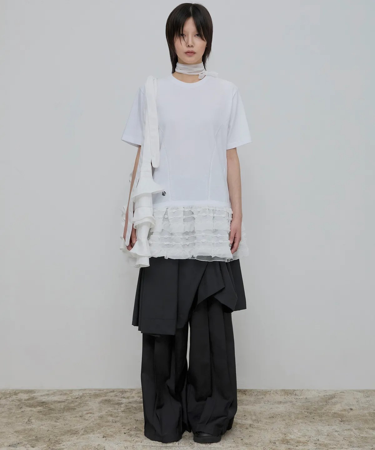 Flare Up Layered Frill T-Shirt