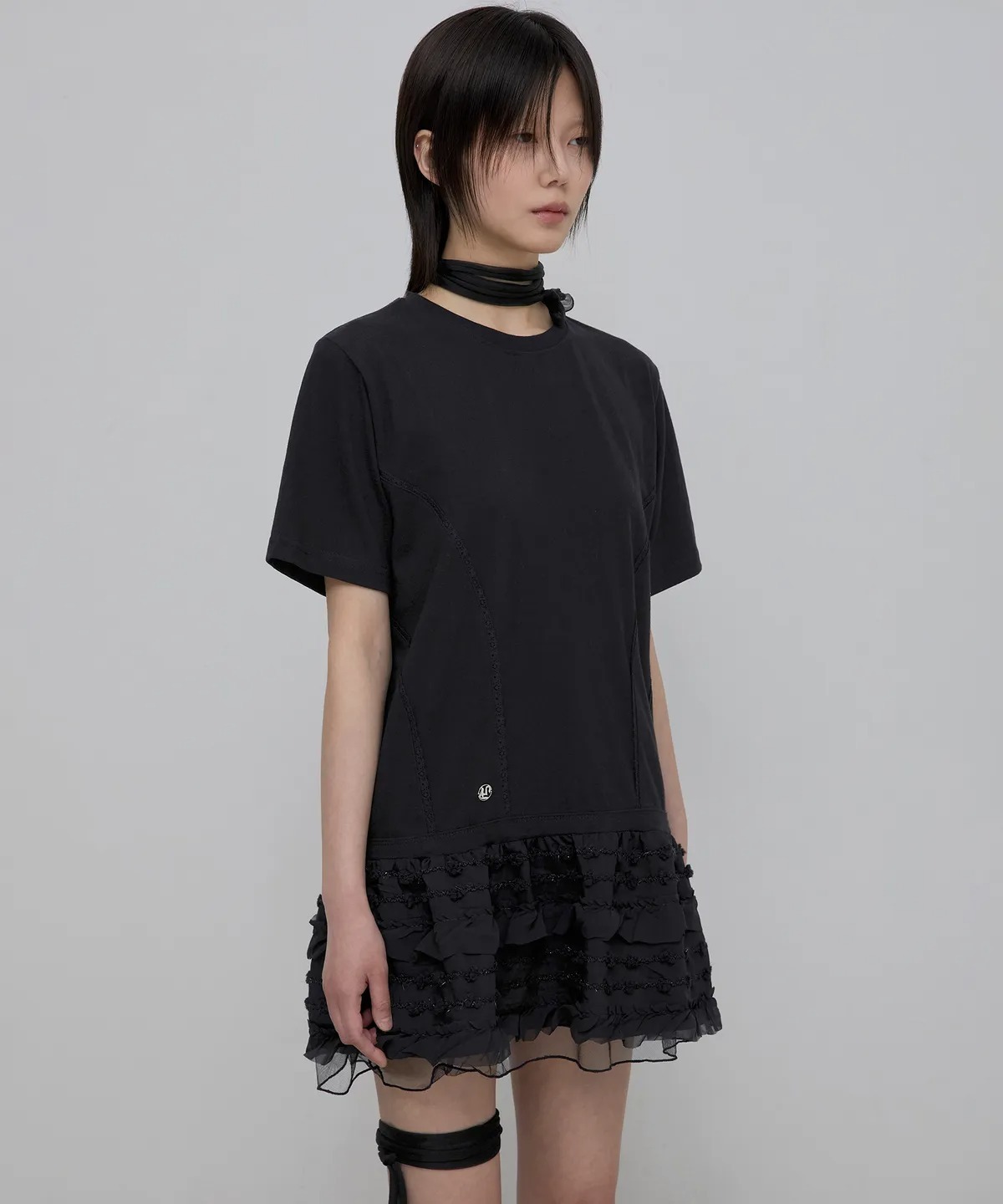 Flare Up Layered Frill T-Shirt