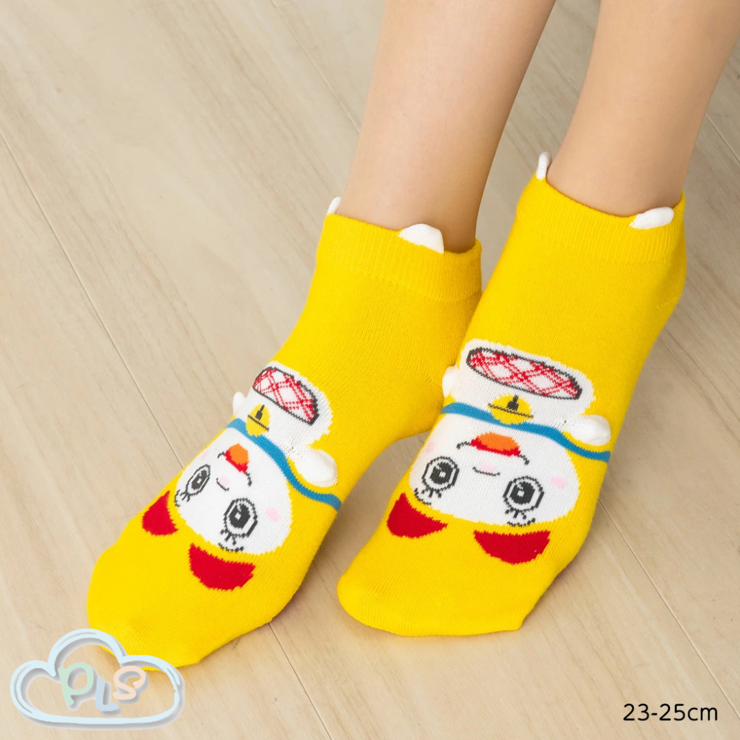 玩偶襪子 23-25cm 多啦美  黃色 #23051-1