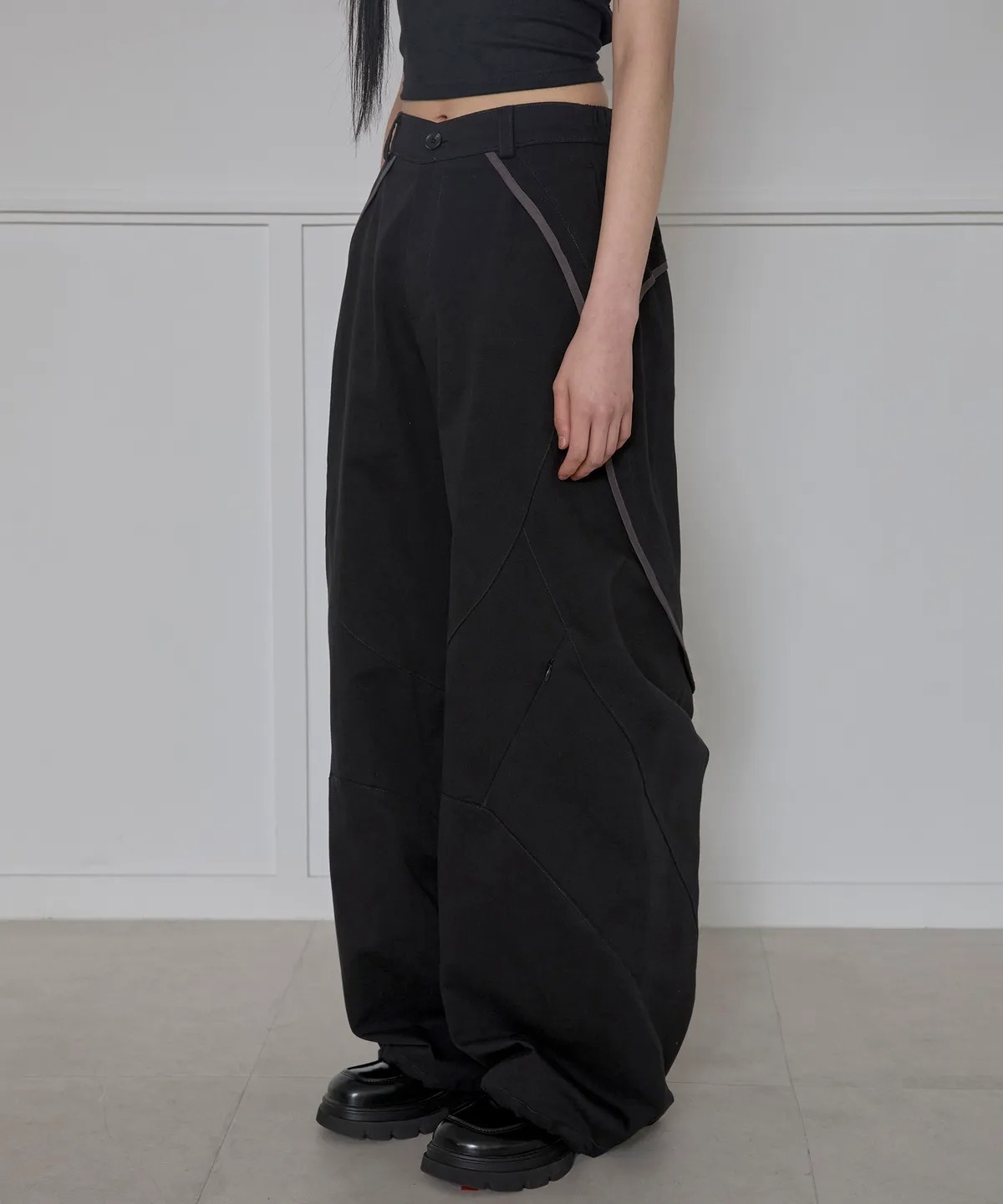 Flare Up Asymmetrical Wide Pants