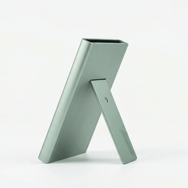 ESSENTIALS | Magnetic Metal Card Protector Stand for iPhone - Ash Grey