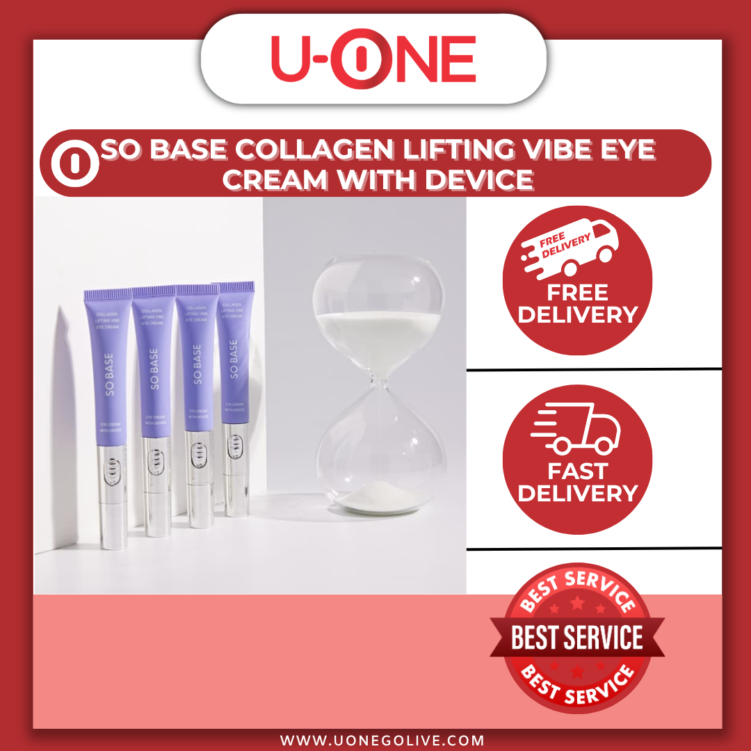 U-ONE | Korea | So Base | Collagen Lifting Vibe Eye Cream With Device | 15ml