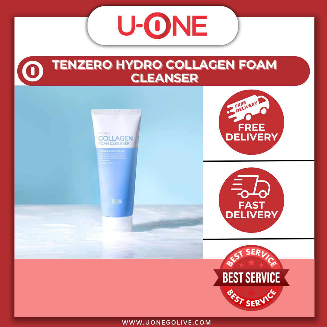 U-ONE | Korea | Tenzero | Hydro Collagen Foam Cleanser | 180g
