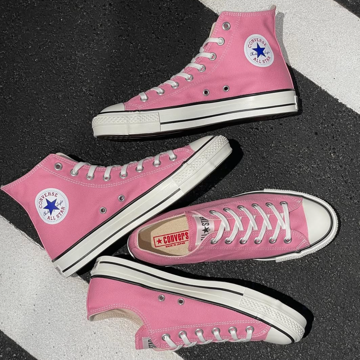 converse 日本製帆布鞋 草莓蘇打 高筒 / 低筒