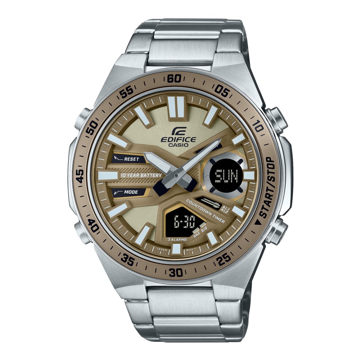 【 EDIFICE】 運動風雙顯腕錶 EFV-C110D-5A 46.9mm 現代鐘錶