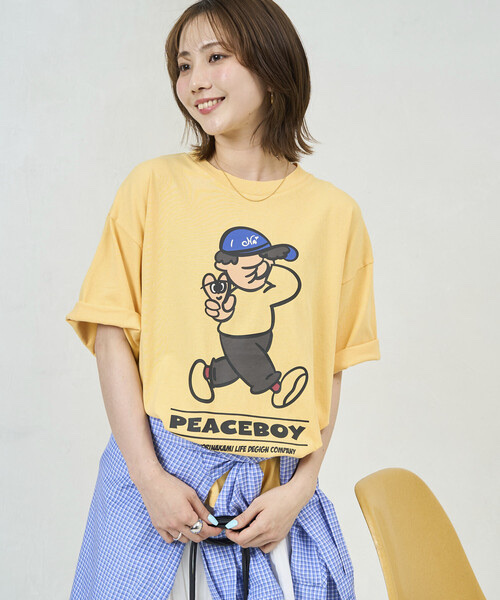 kaoyorinakami × FREAK'S STORE / Peace Boy Tee