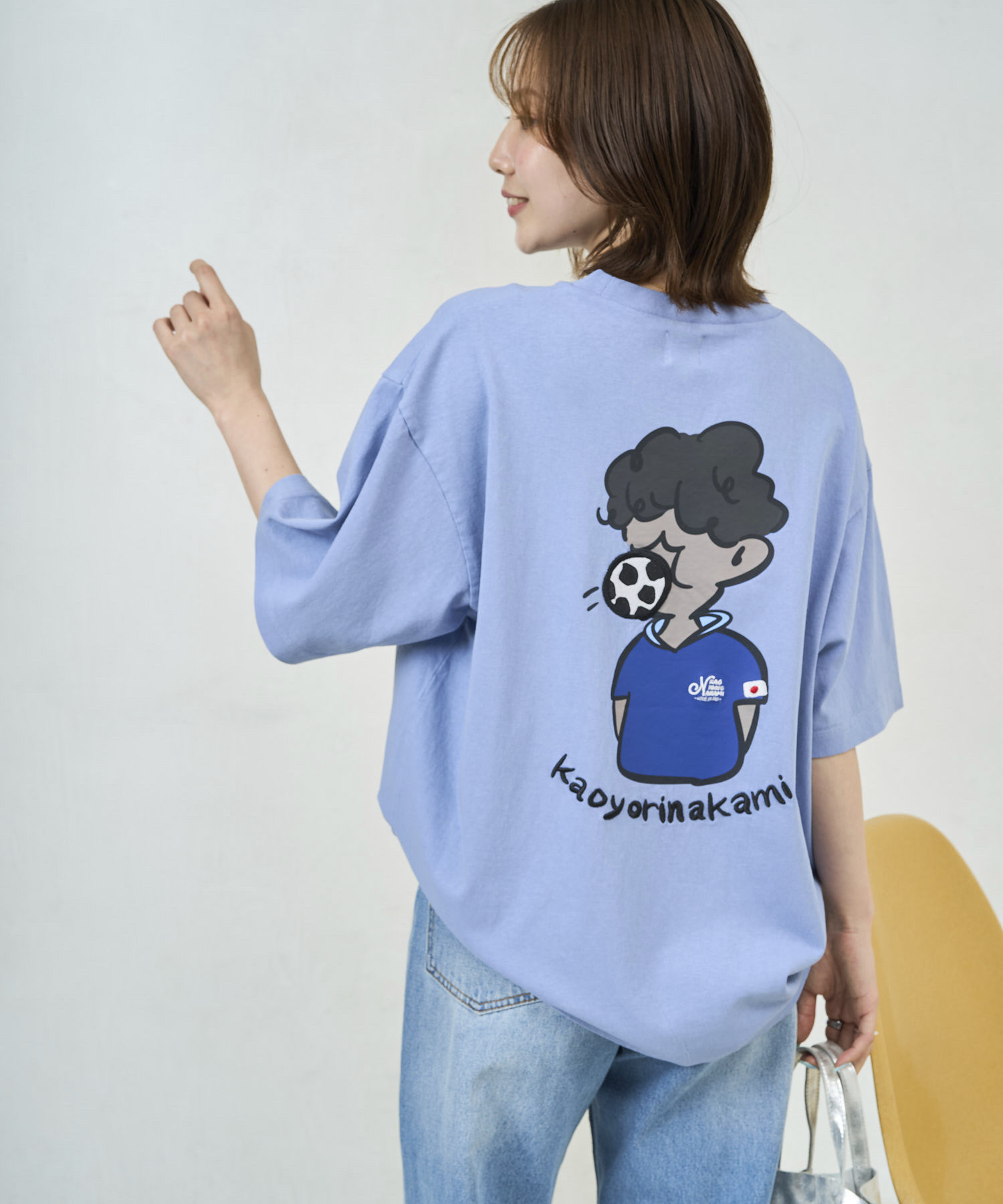 kaoyorinakami × FREAK'S STORE / Soccer Ball Boy Tee