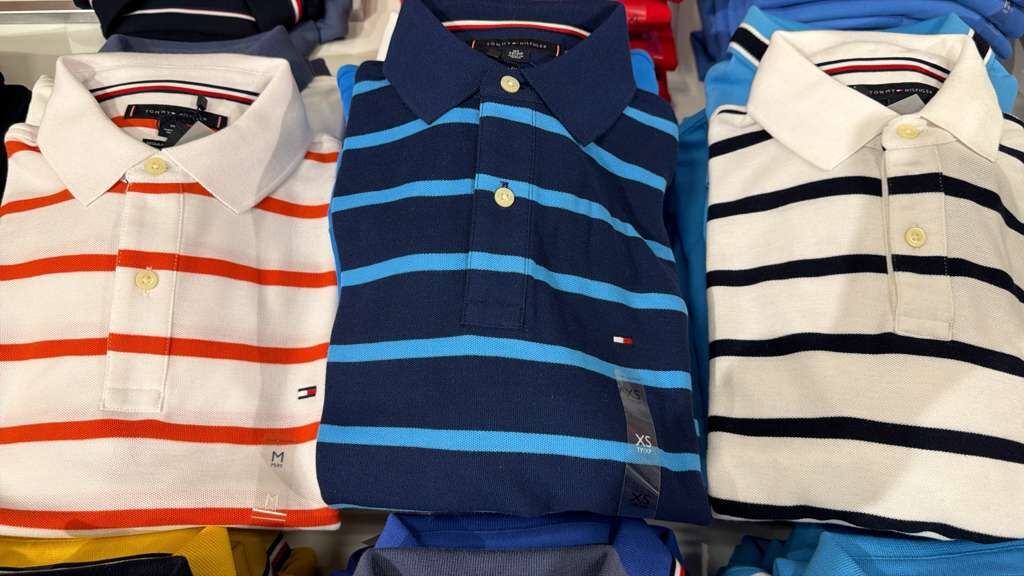 AG073 Tommy Hilfiger  撞色條紋Polo TEE 男裝