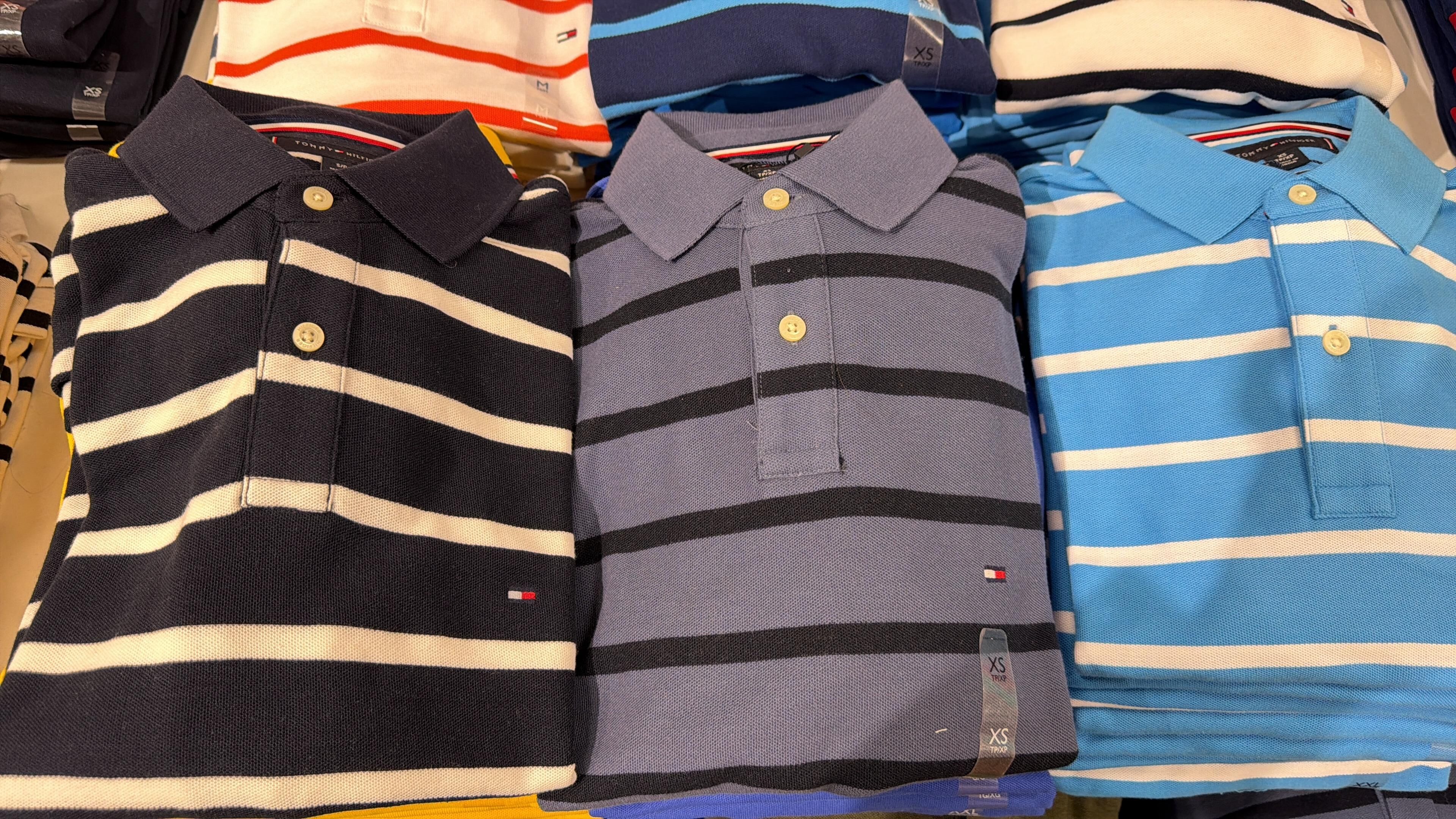 AG073 Tommy Hilfiger  撞色條紋Polo TEE 男裝
