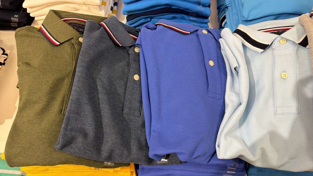 AG071 Tommy Hilfiger 撞色條紋領Polo TEE 男裝