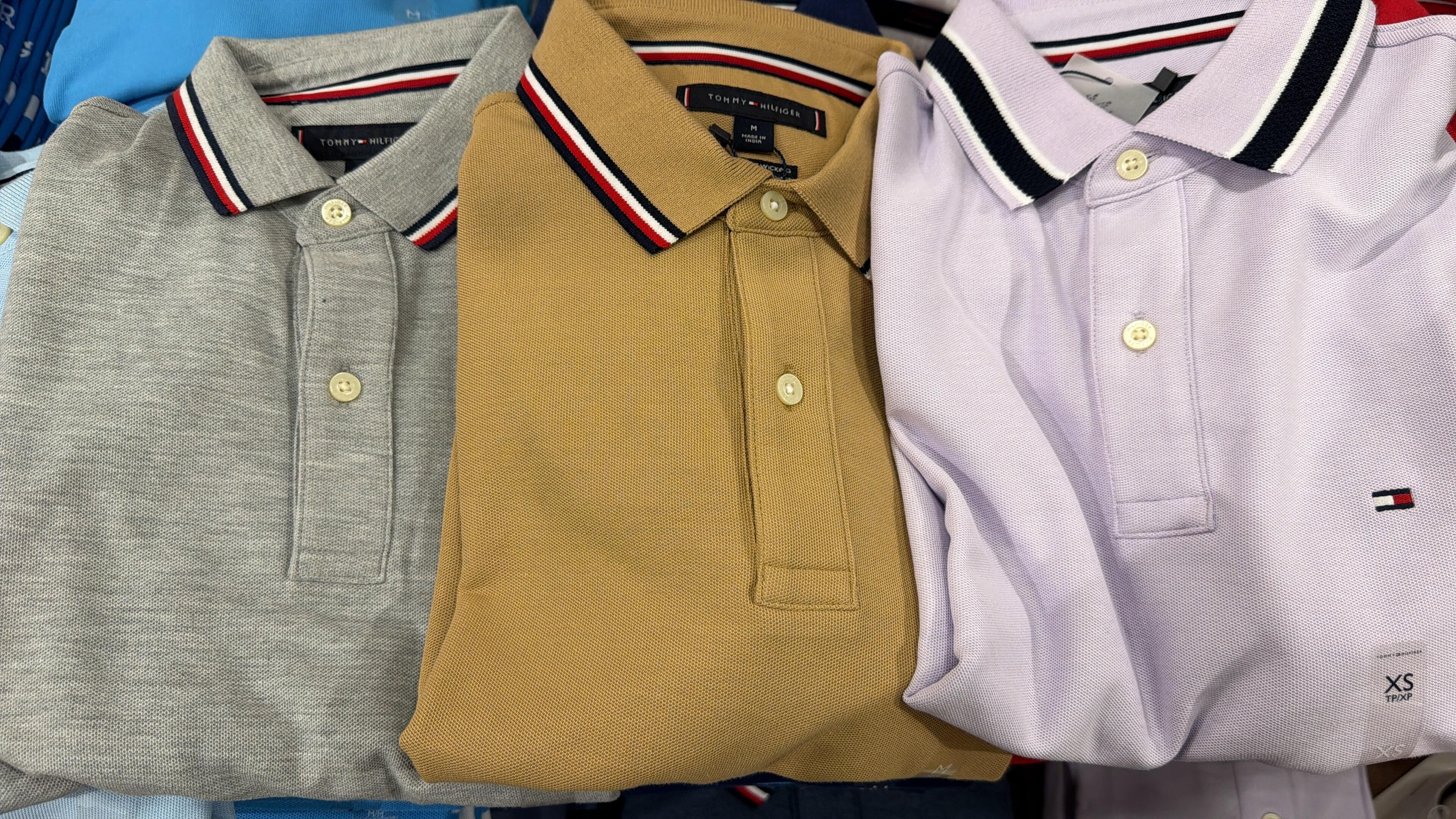 AG071 Tommy Hilfiger 撞色條紋領Polo TEE 男裝