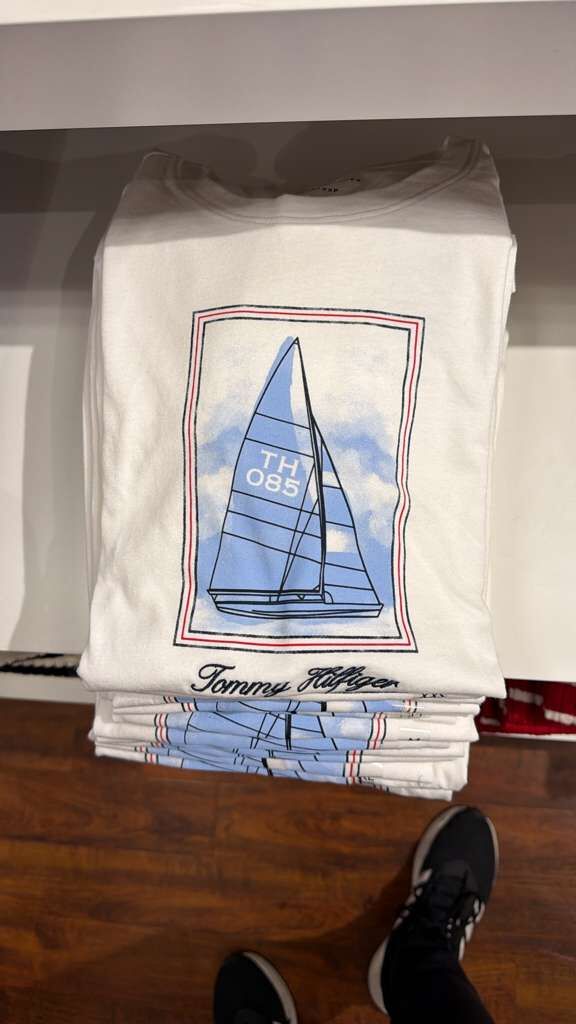 AG058 Tommy Hilfiger 帆船圖案圓領短袖TEE