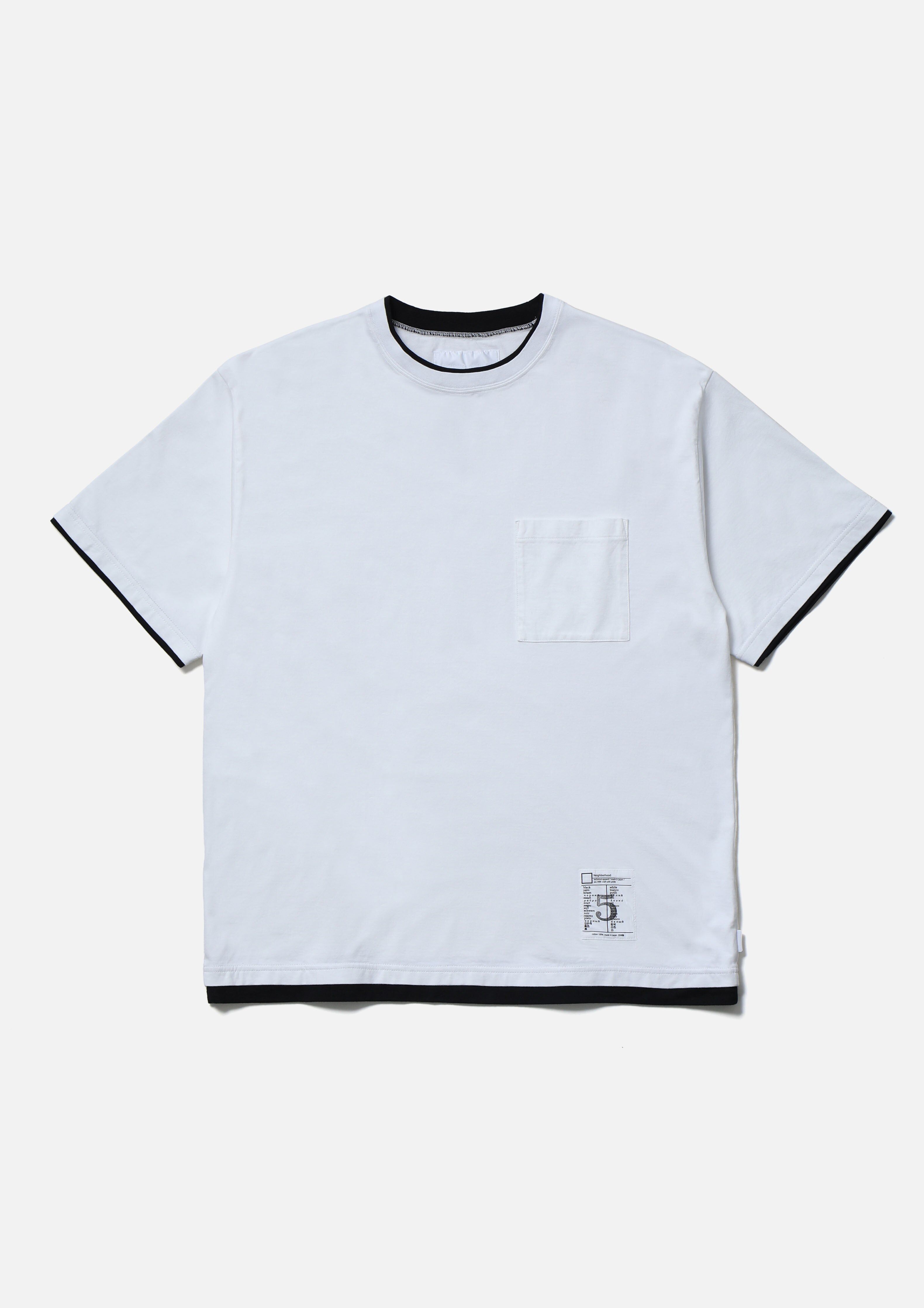 『代購商品』2026SS NEIGHBORHOOD NBHD BW . LAYERED TRIM CREWNECK SS 短T 261UWNH-CSM06
