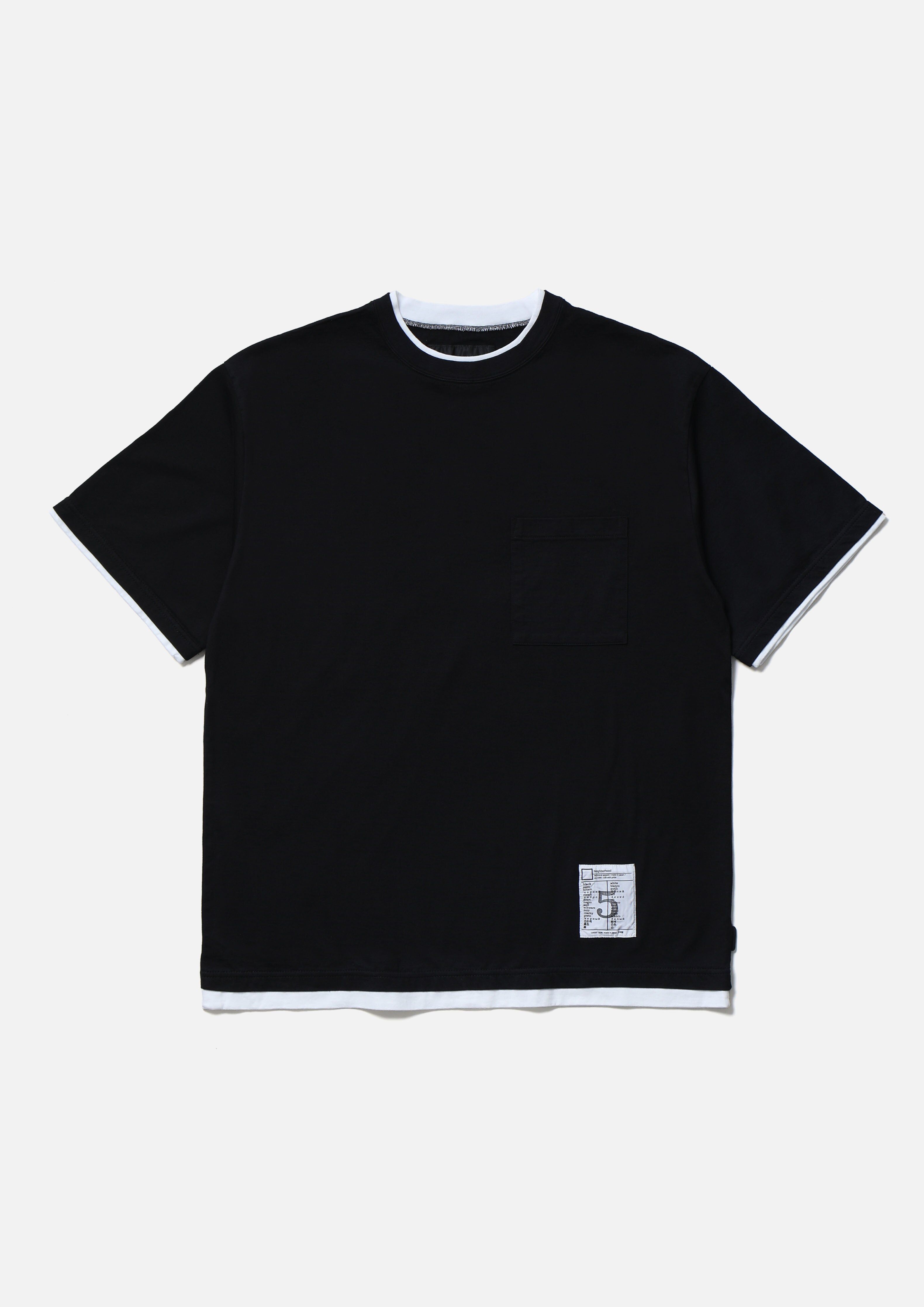 『代購商品』2026SS NEIGHBORHOOD NBHD BW . LAYERED TRIM CREWNECK SS 短T 261UWNH-CSM06
