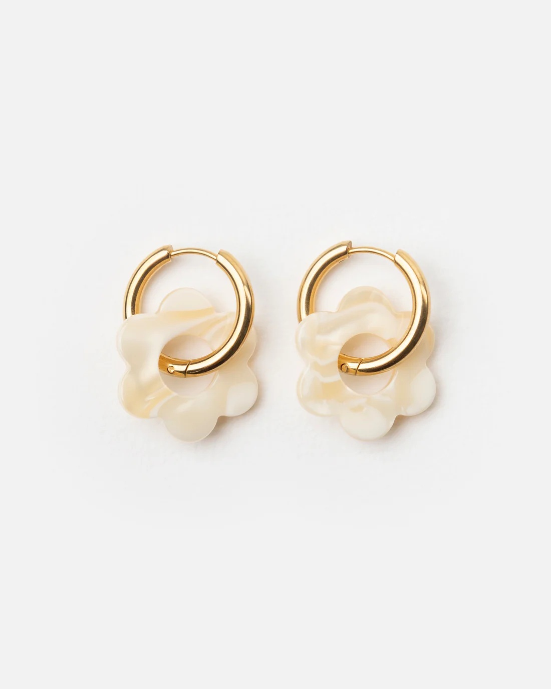 Kurage Ginza Earrings BABY FLEURETTE - Nude