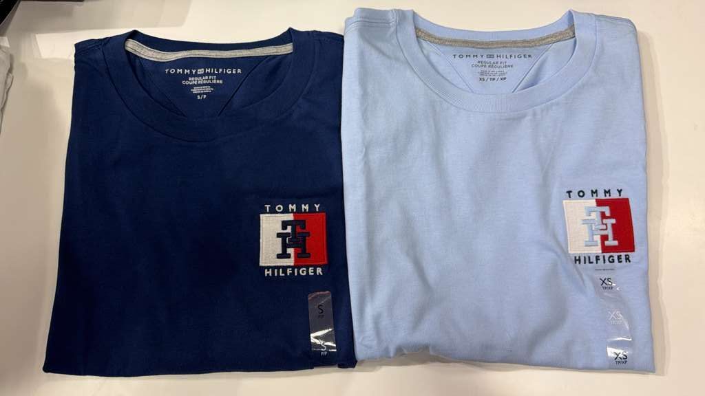 AG079 Tommy Hilfiger 男裝淨色徽章短袖TEE