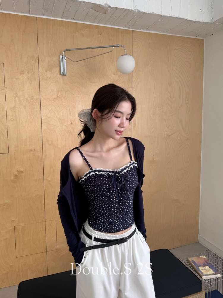 純欲小花背心外罩兩件SET*2色