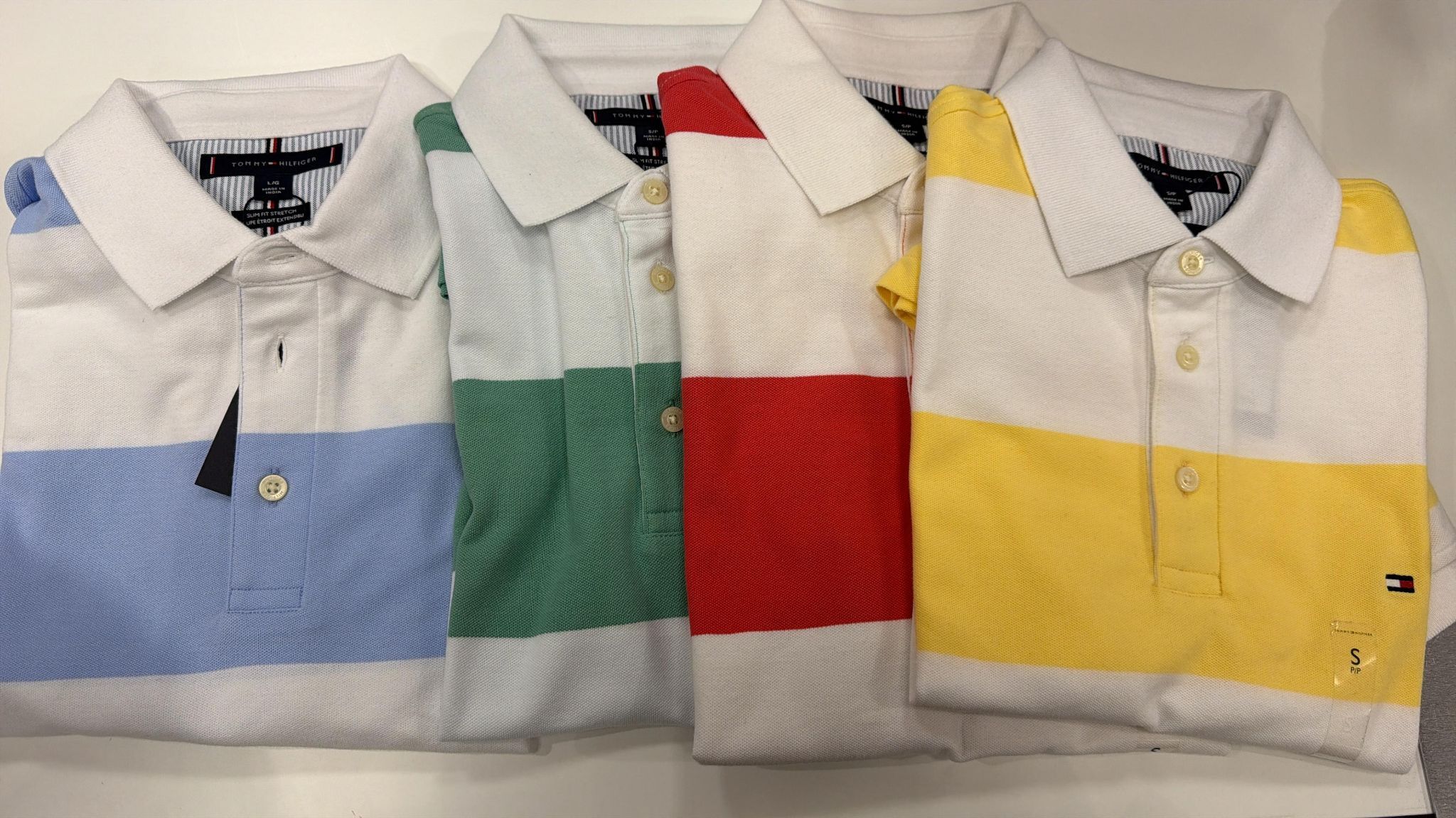 AG092 Tommy Hilfiger 男裝粗間條POLO TEE