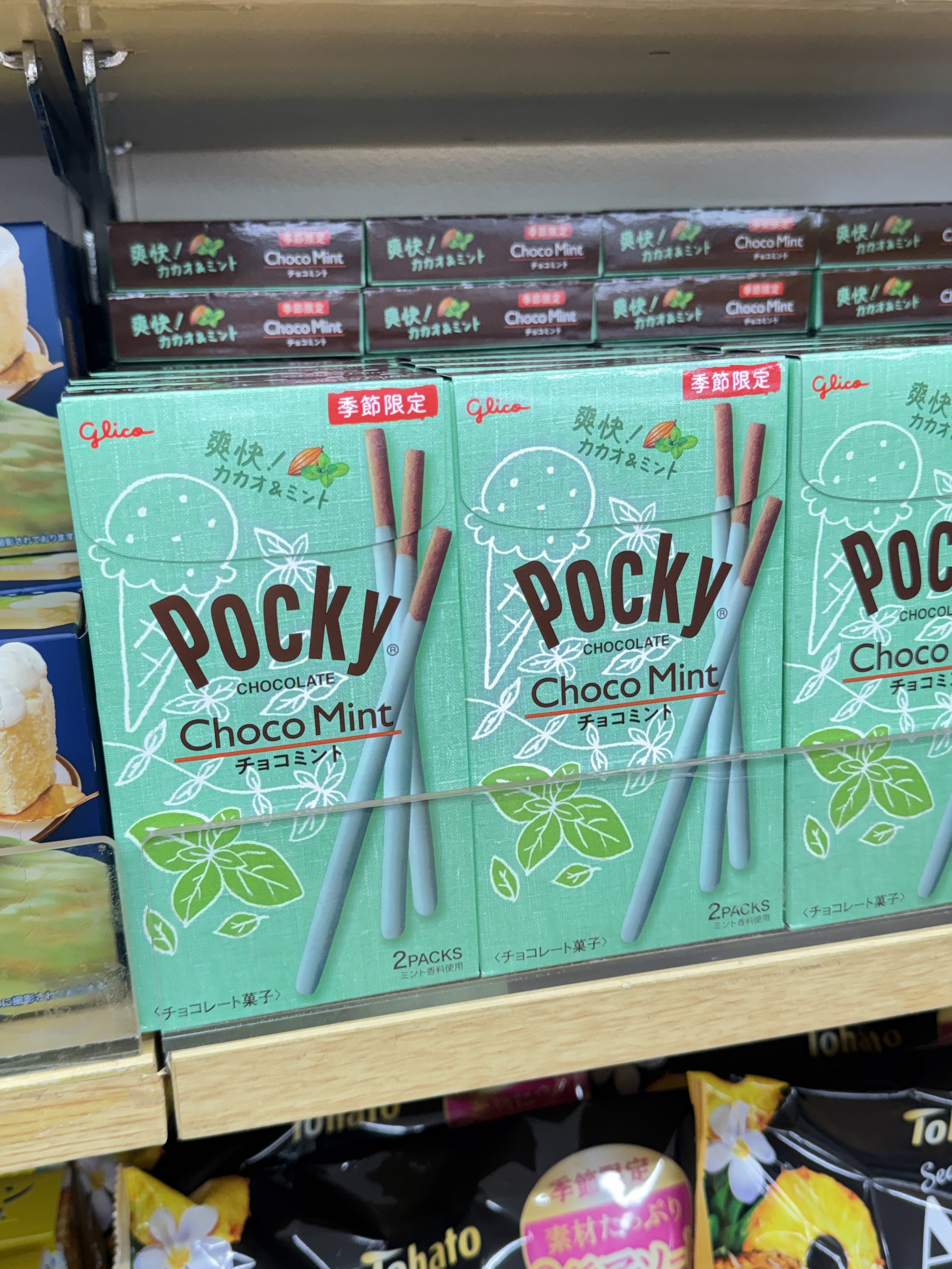 【 5/27收單 】固力果 Giant Pocky 季節限定薄荷巧克力餅乾棒 日本