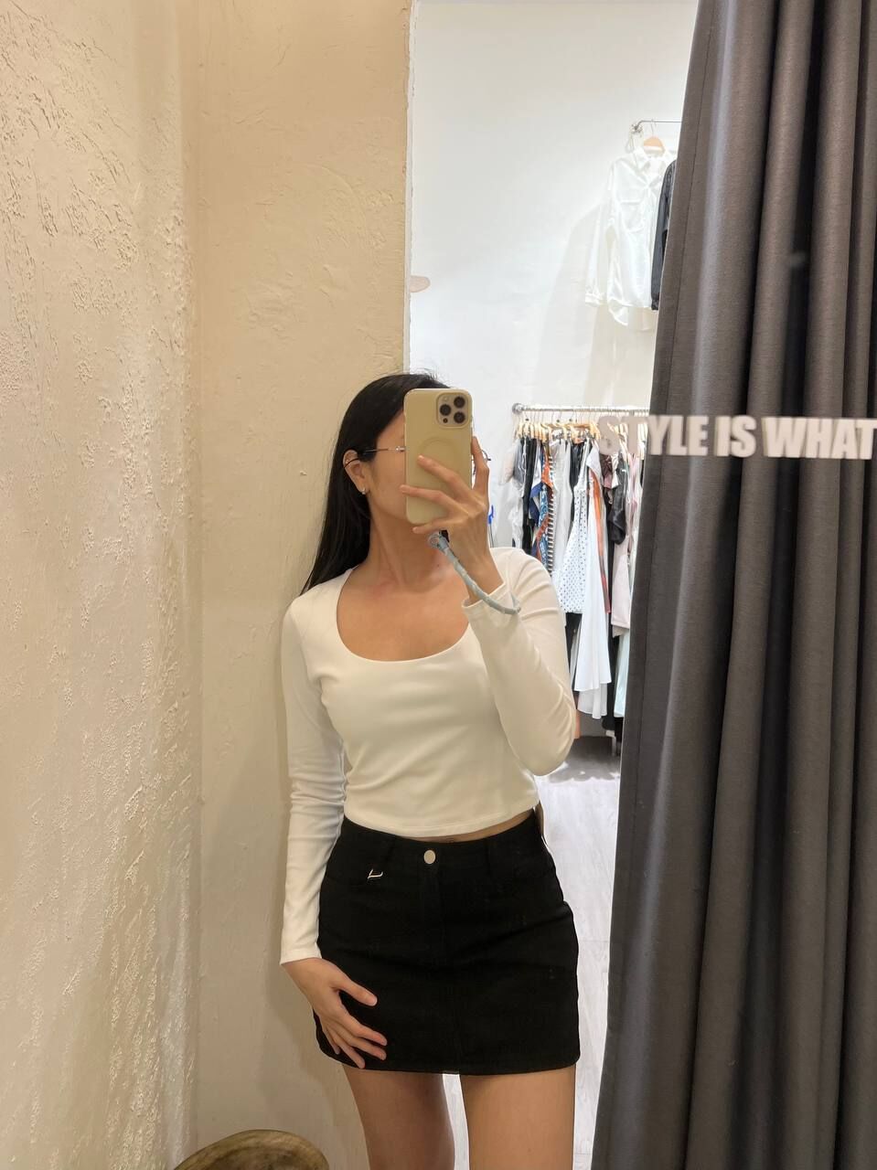 Basic U Neck Long Sleeve 319