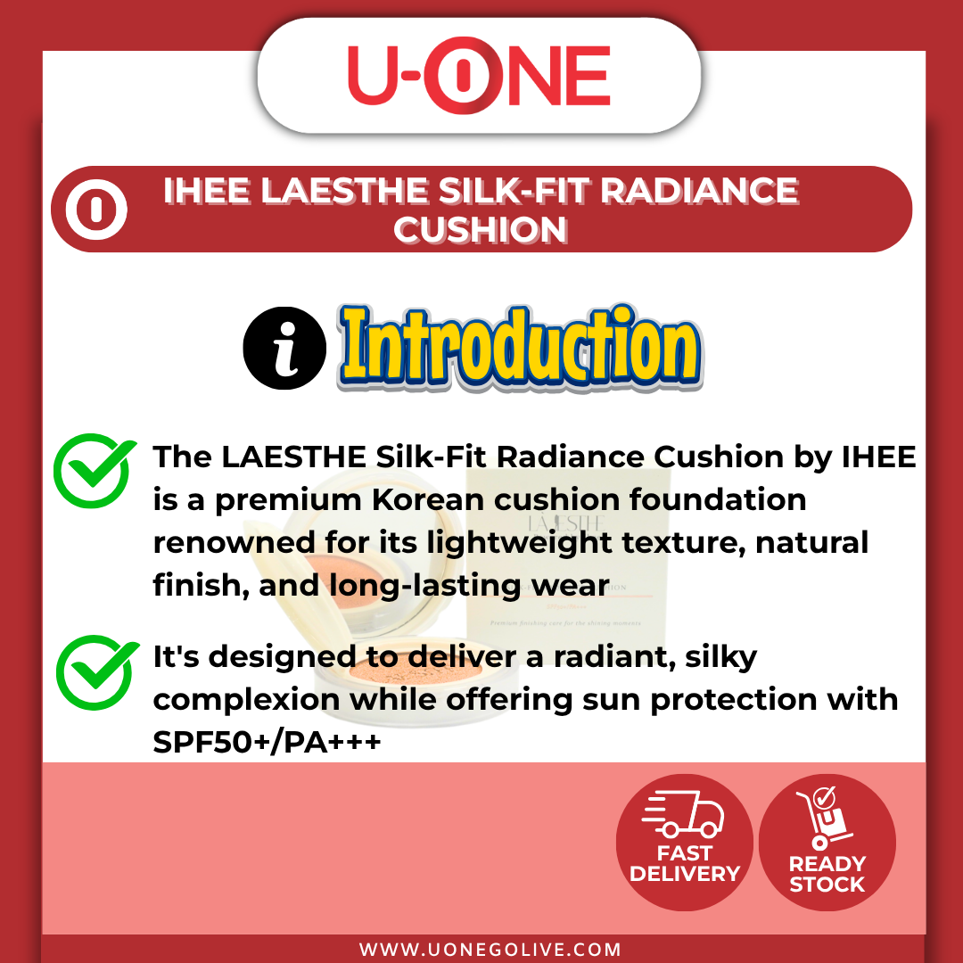 U-ONE | Korea | IHEE | Foundation | Laesthe Silk-Fit Radiance Cushion | SPF50+ /PA+++
