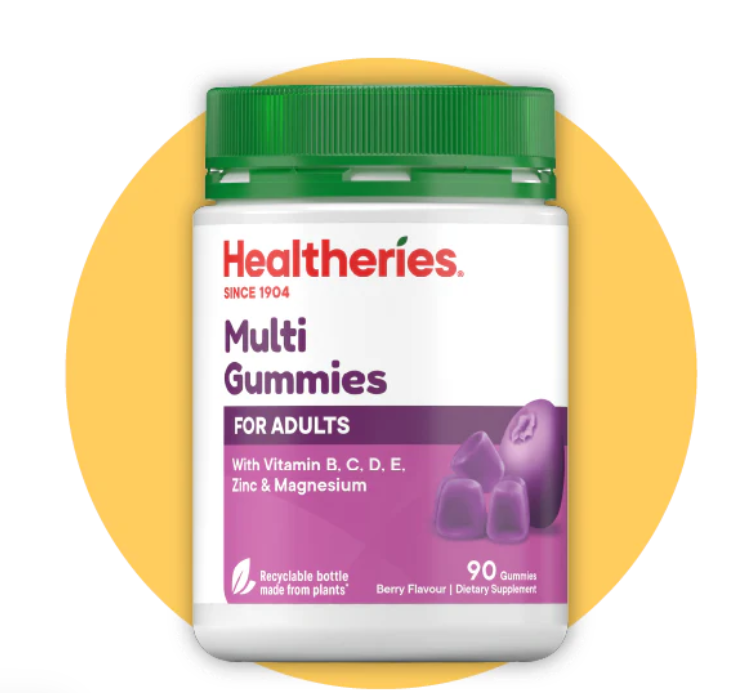 A14 Healtheries 成人多元維他命軟糖90粒 (莓味) 【買一送一】