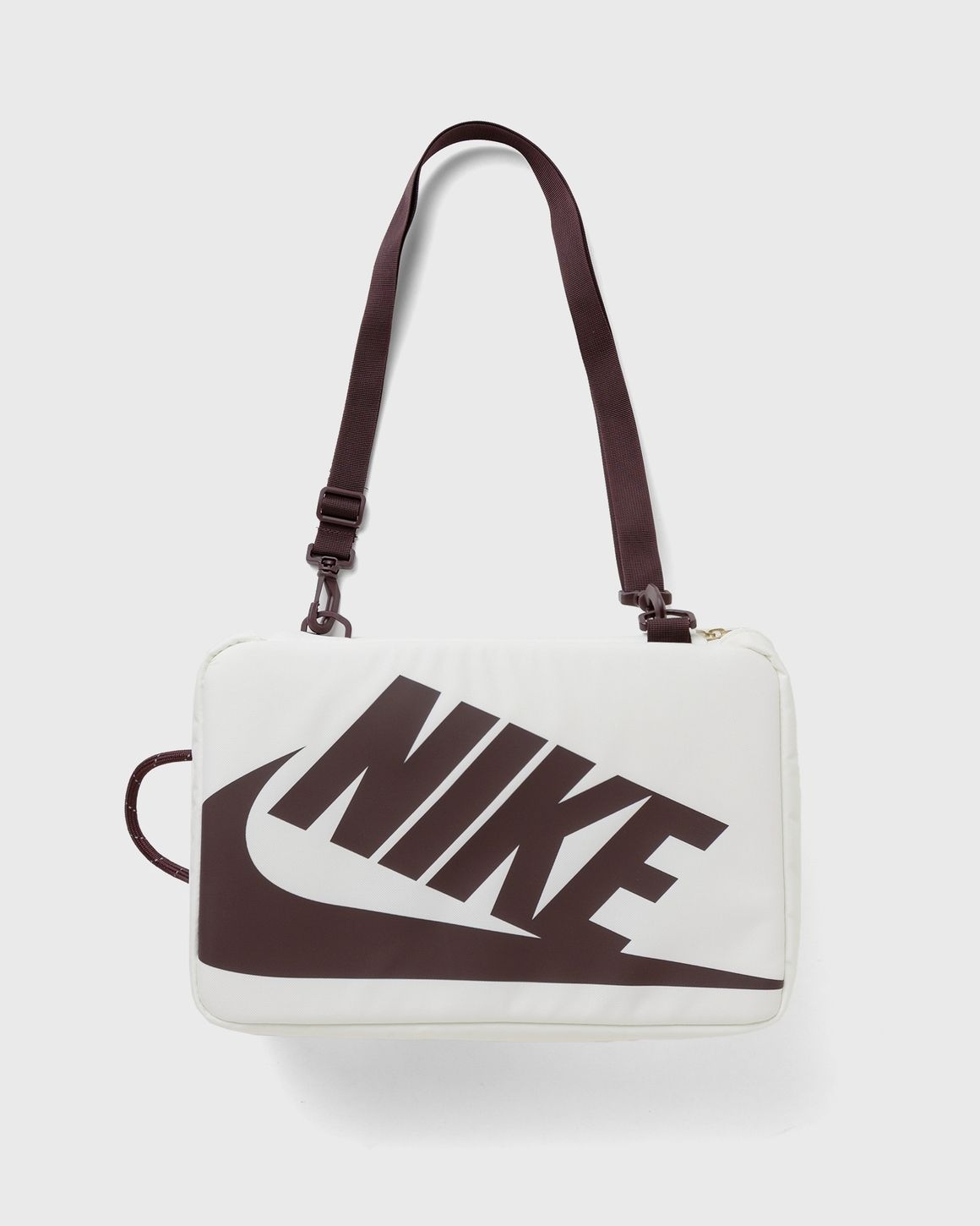 NIKE SHOE BOX BAG DA7337-133 米白咖啡斜背包鞋袋鞋盒健身包手拿手提袋